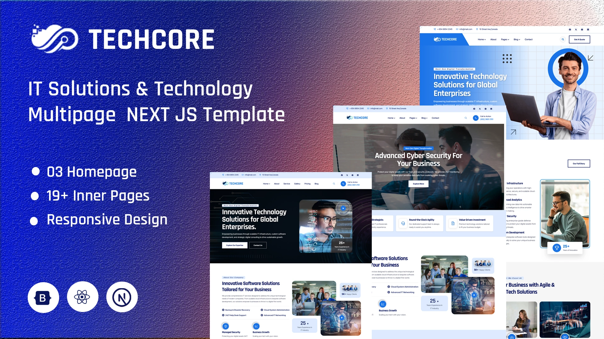 TechCore - Next.js IT Solutions & Technology Multipage Template