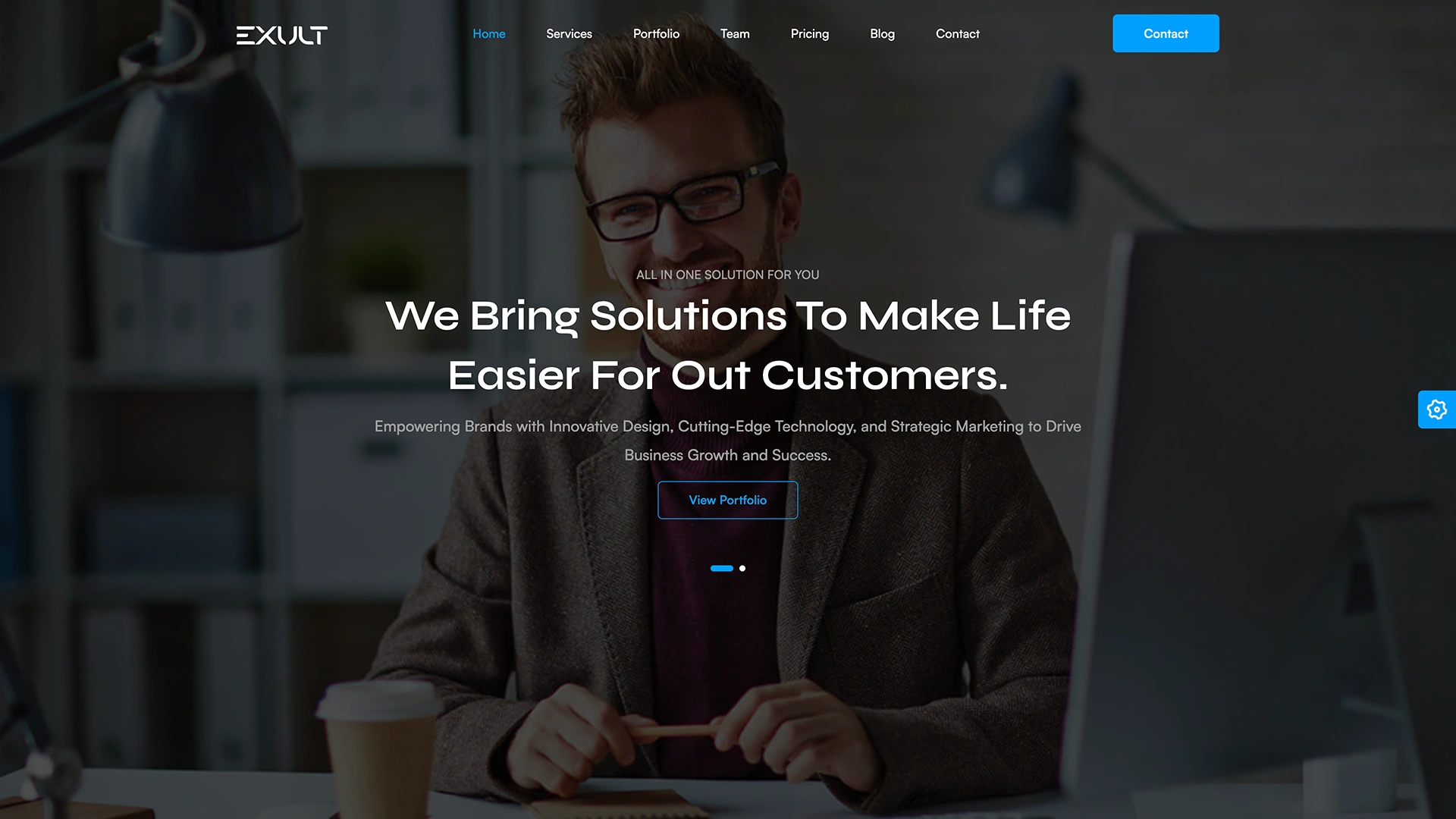 Exult - Landing Page Templates + LTR & RTL + Light & Dark