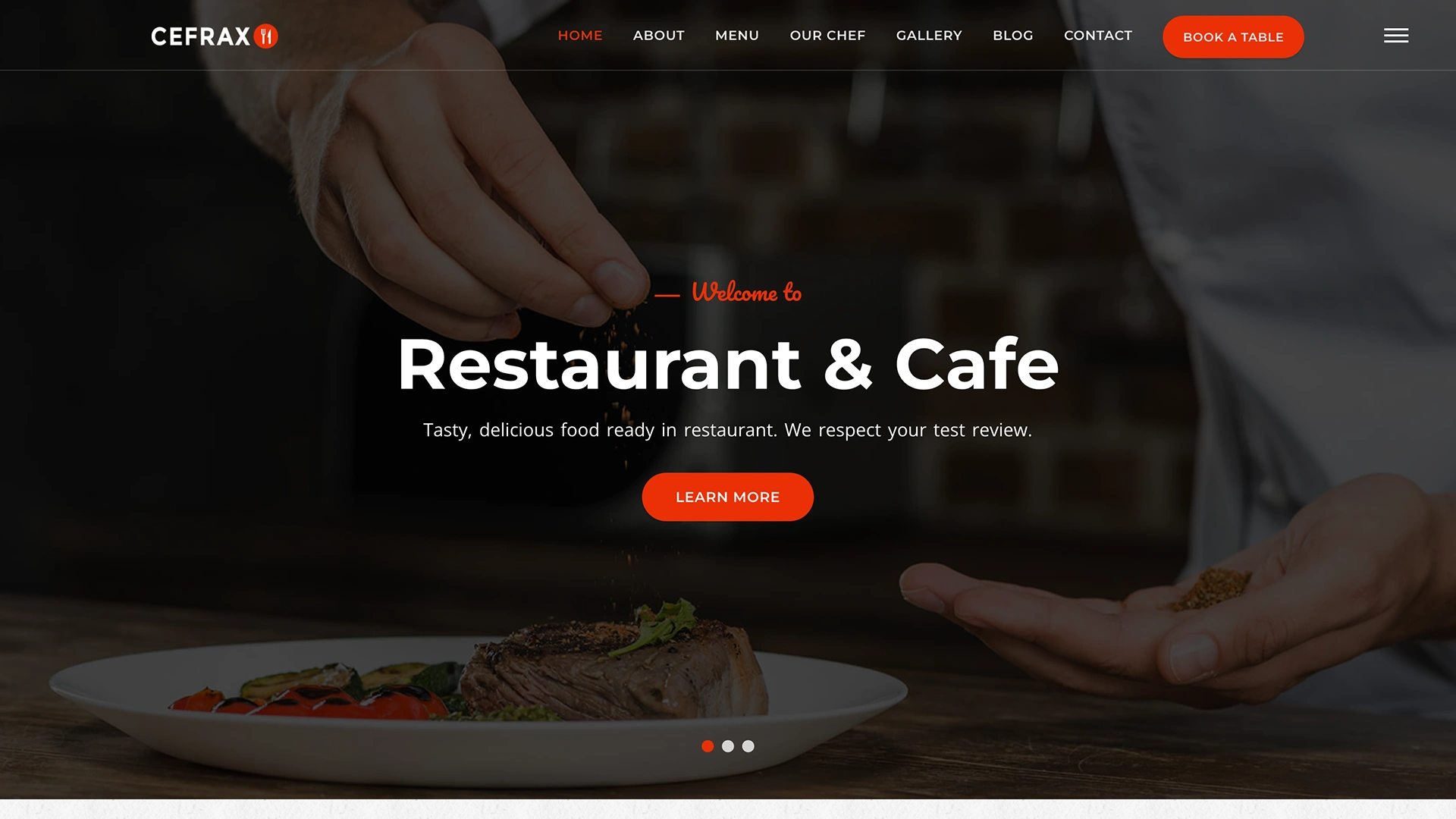 Cefrax - Restaurant and Cafe Template
