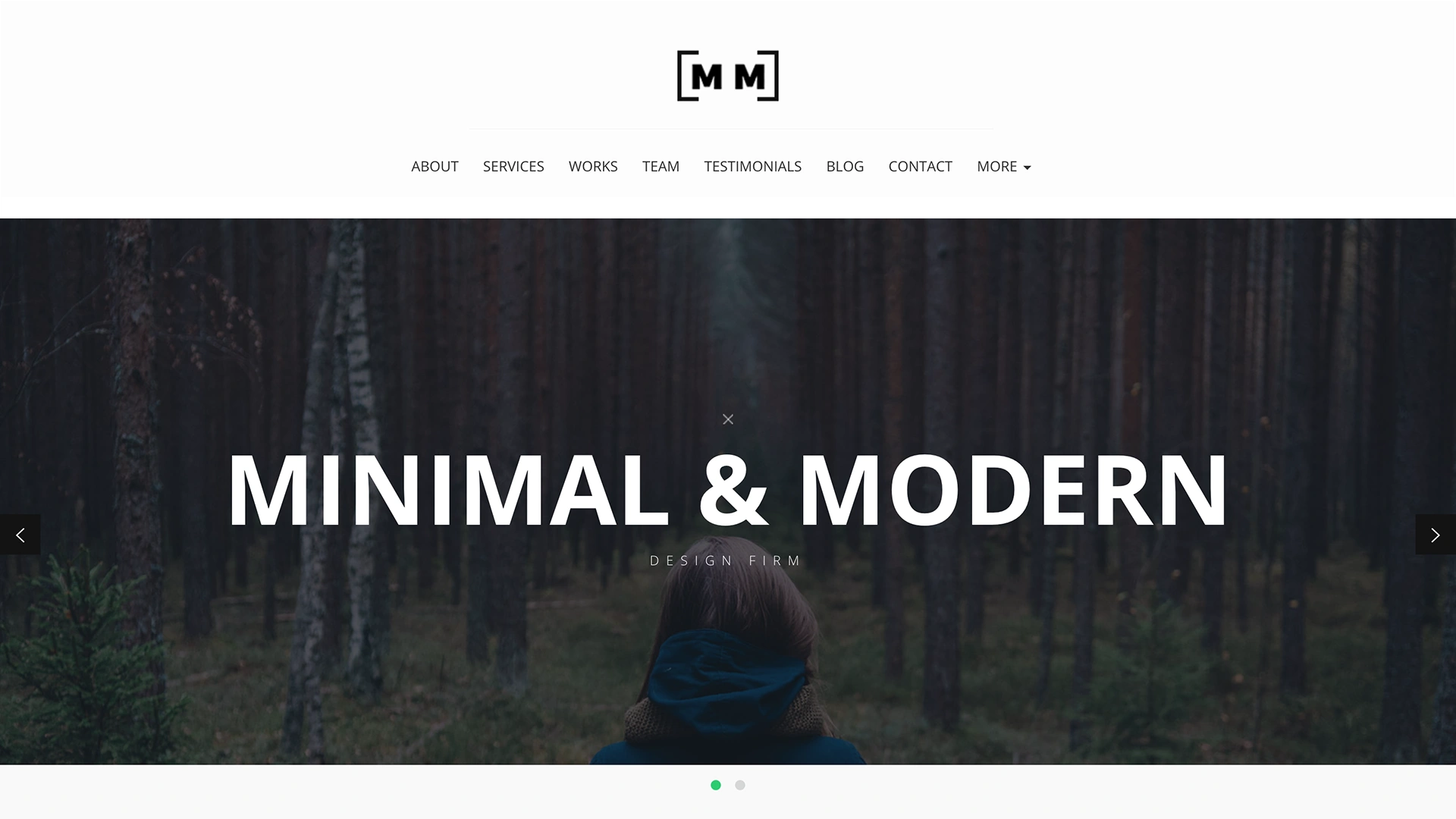 M&M - Creative One Page Portfolio Template
