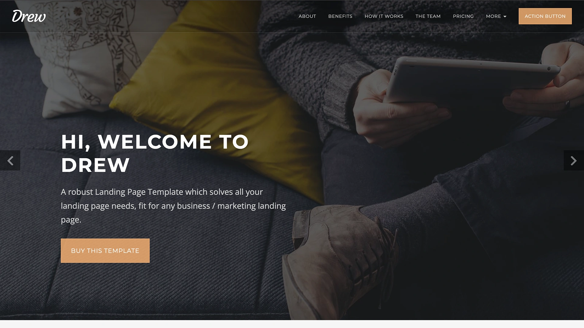 Drew - All in One Marketing Landing Page