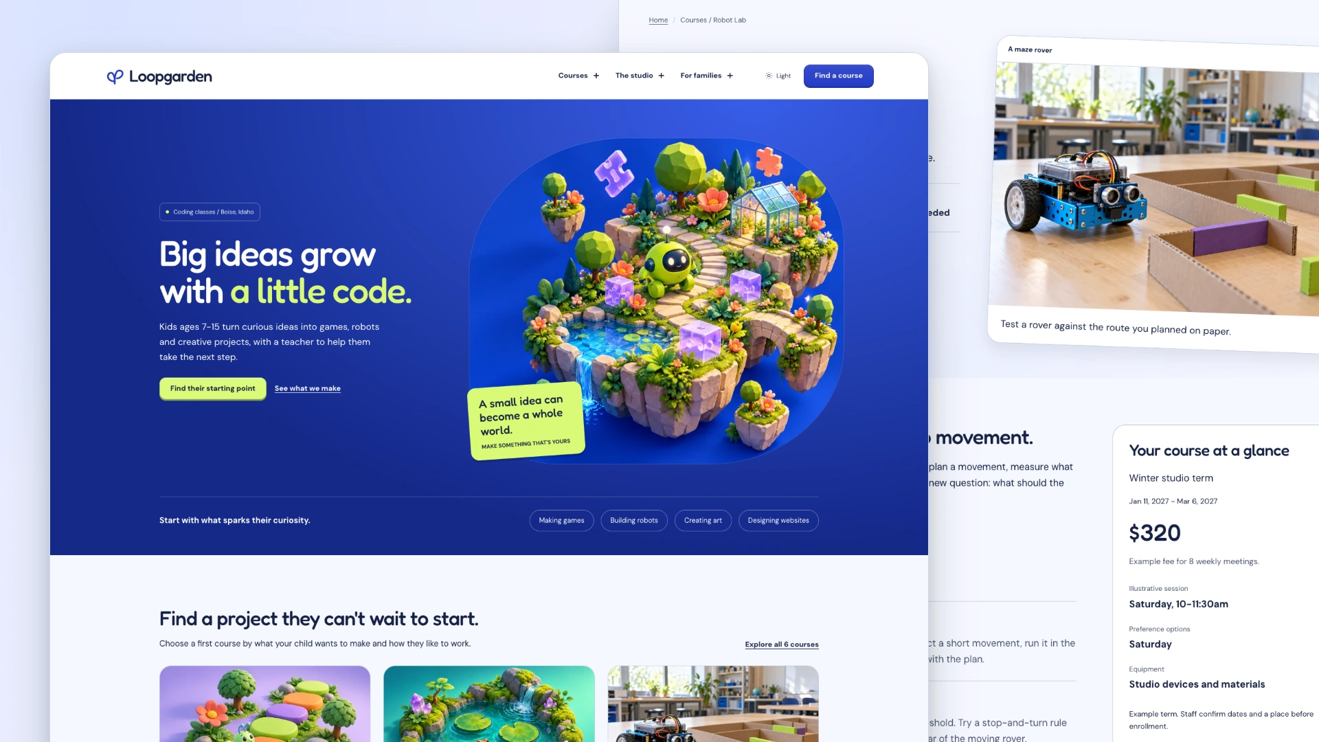 Loopgarden - Kids Coding Academy HTML Website Template
