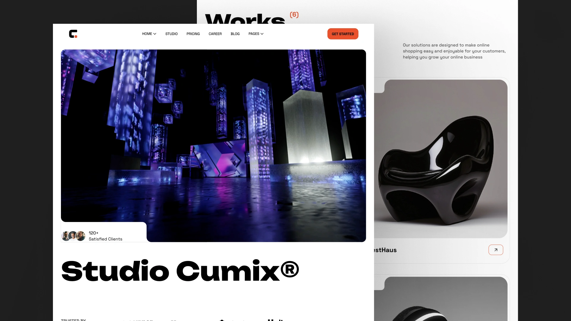 Cumix - Agency Studio Framer & Figma Website Template