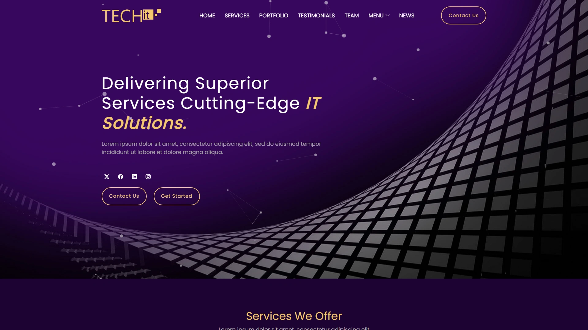 Techit - IT Solutions & Business Services Responsive Website Template