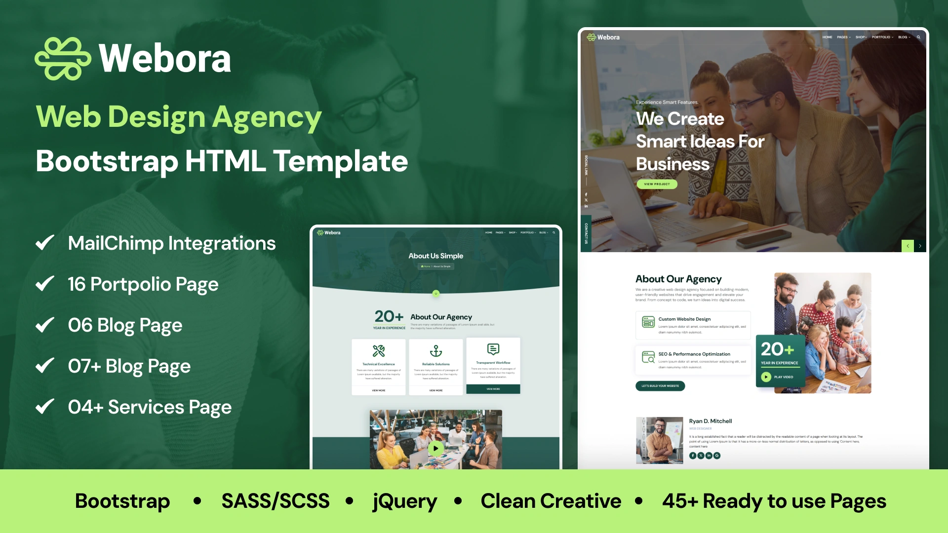 Webora - Web Design Agency Bootstrap HTML Template