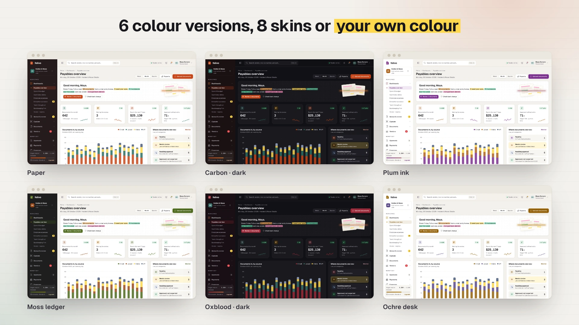 Folivo - AI Invoice & Receipt OCR Admin Dashboard Template HTML, React, Vue (Screenshot 4 of 20)