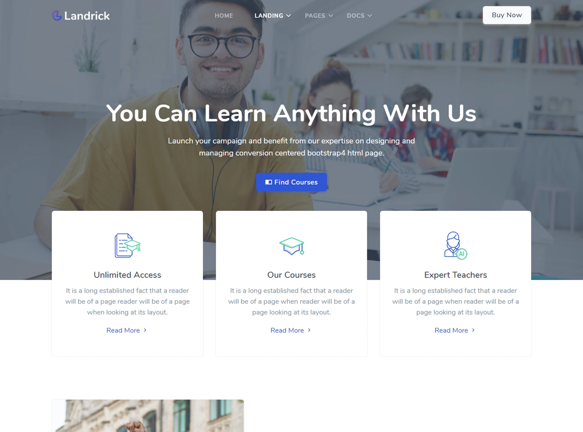 Landrick - Next.js App, Saas & Software Landing & Admin Dashboard Template (Screenshot 15 of 83)