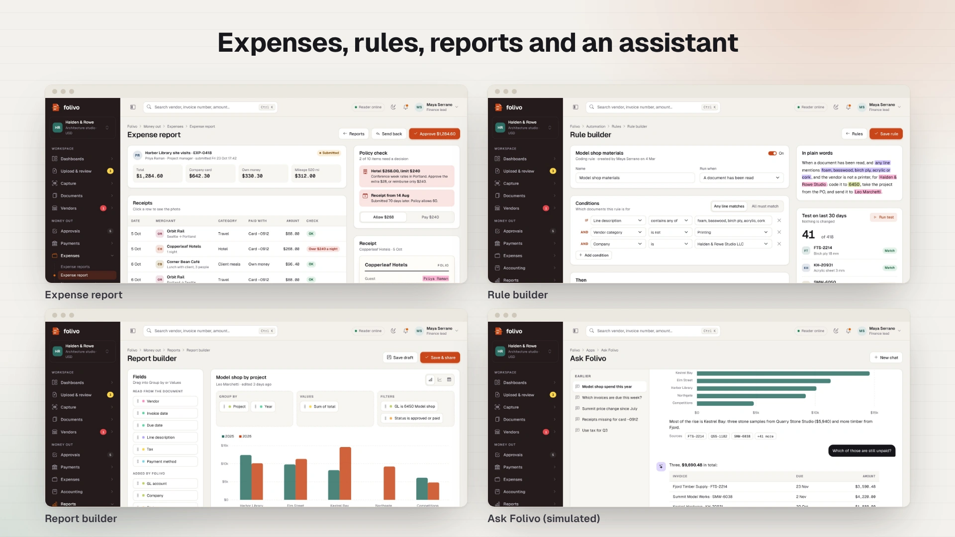 Folivo - AI Invoice & Receipt OCR Admin Dashboard Template HTML, React, Vue (Screenshot 6 of 20)