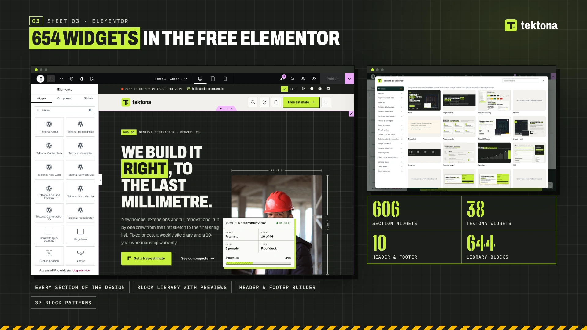 Tektona - Construction & Renovation WordPress Theme (Screenshot 3 of 12)