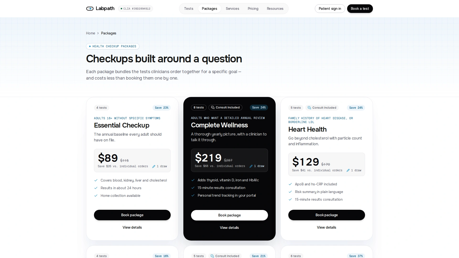 Labpath - Diagnostic Lab & Patient Portal Next.js Template (Screenshot 5 of 12)