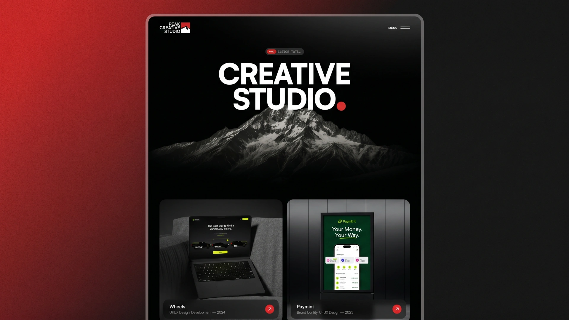 Peak Studio - Dark & Bold Framer Template For Creative Agencies (Screenshot 2 of 3)
