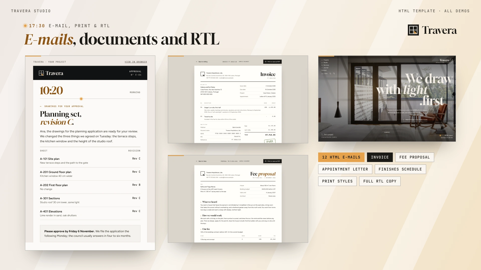Travera - Architecture & Interior Design HTML Template (Screenshot 10 of 16)