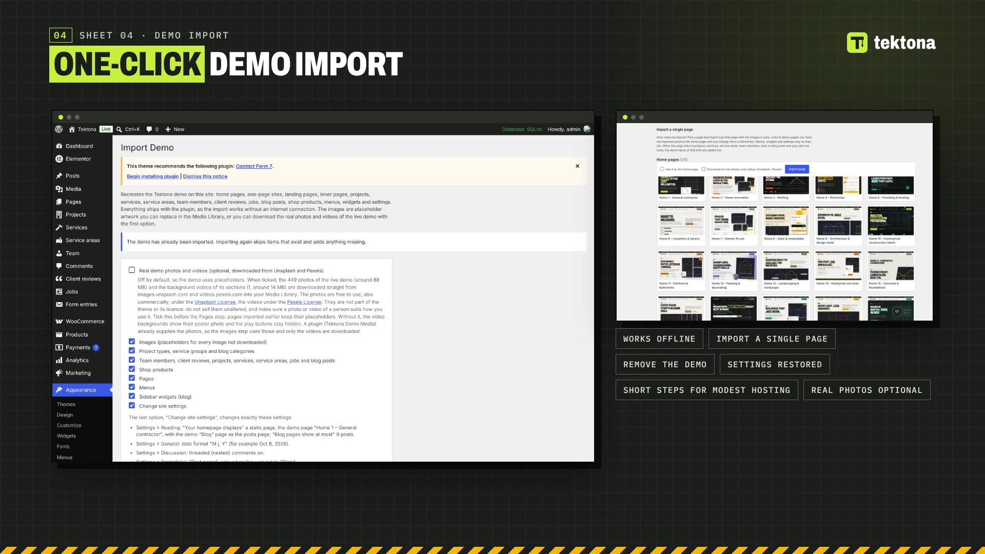 Tektona - Construction & Renovation WordPress Theme (Screenshot 4 of 12)