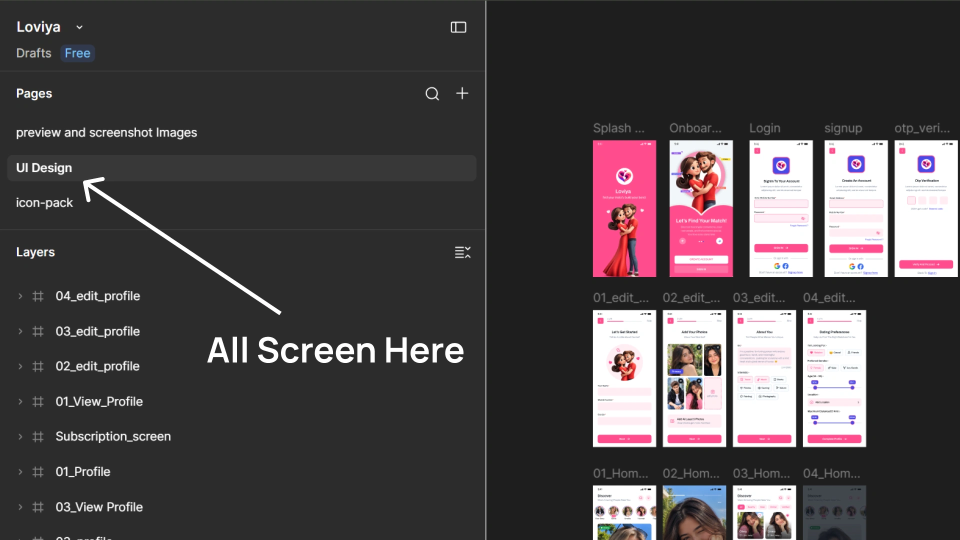 Loviya - Modern Dating & Matchmaking App UI Kit (Screenshot 17 of 17)