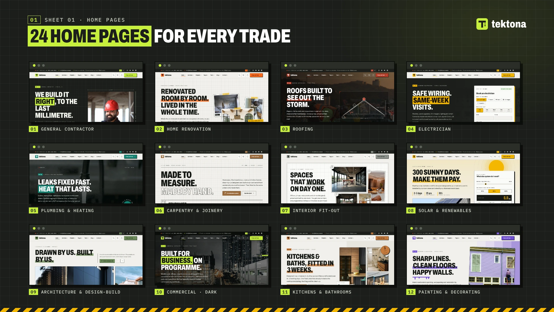Tektona - Construction & Renovation WordPress Theme (Screenshot 1 of 12)