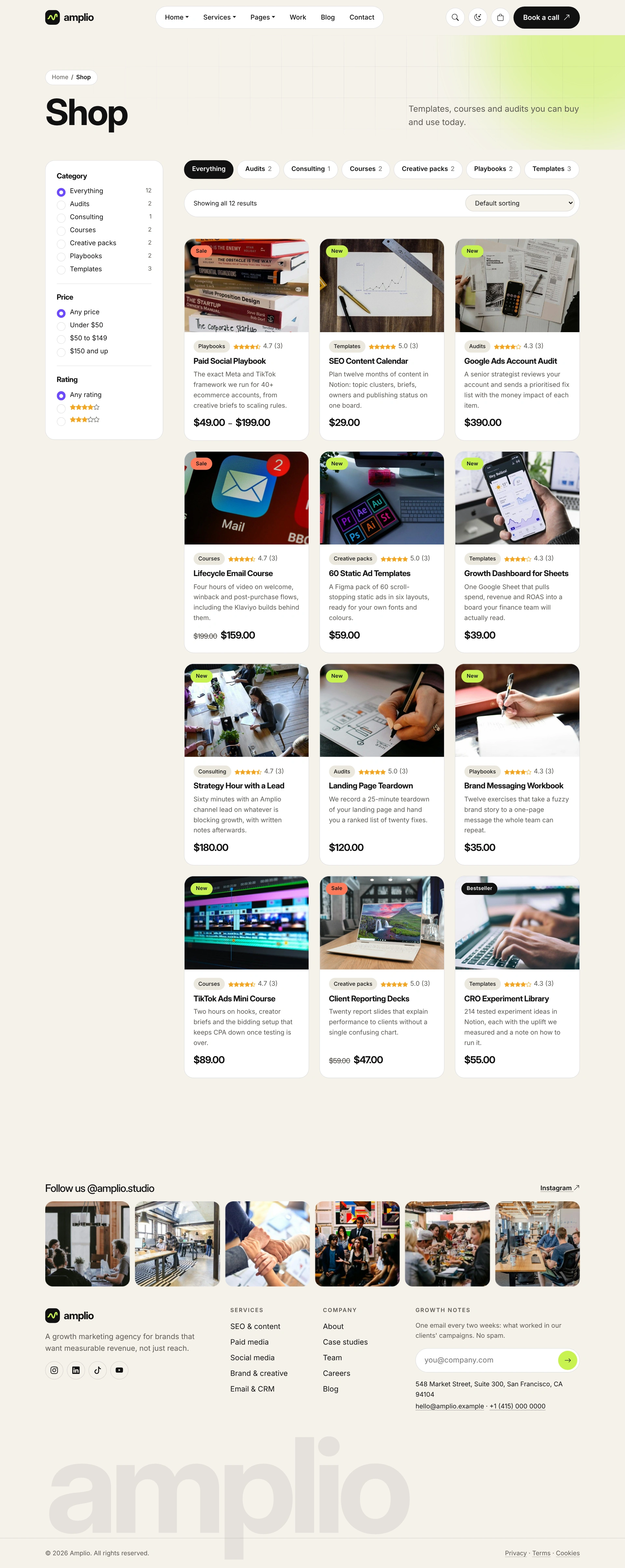 Amplio - Digital Marketing Agency WordPress Theme (Screenshot 51 of 66)