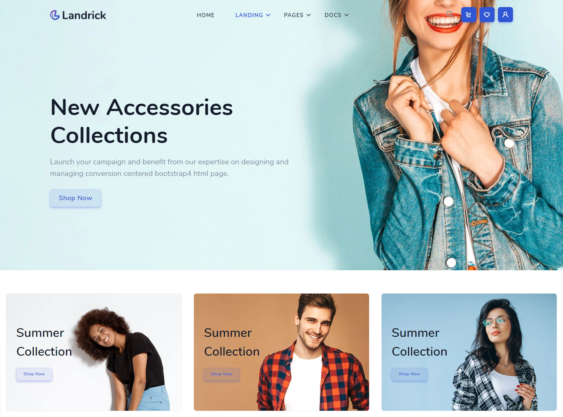 Landrick - Next.js App, Saas & Software Landing & Admin Dashboard Template (Screenshot 74 of 83)