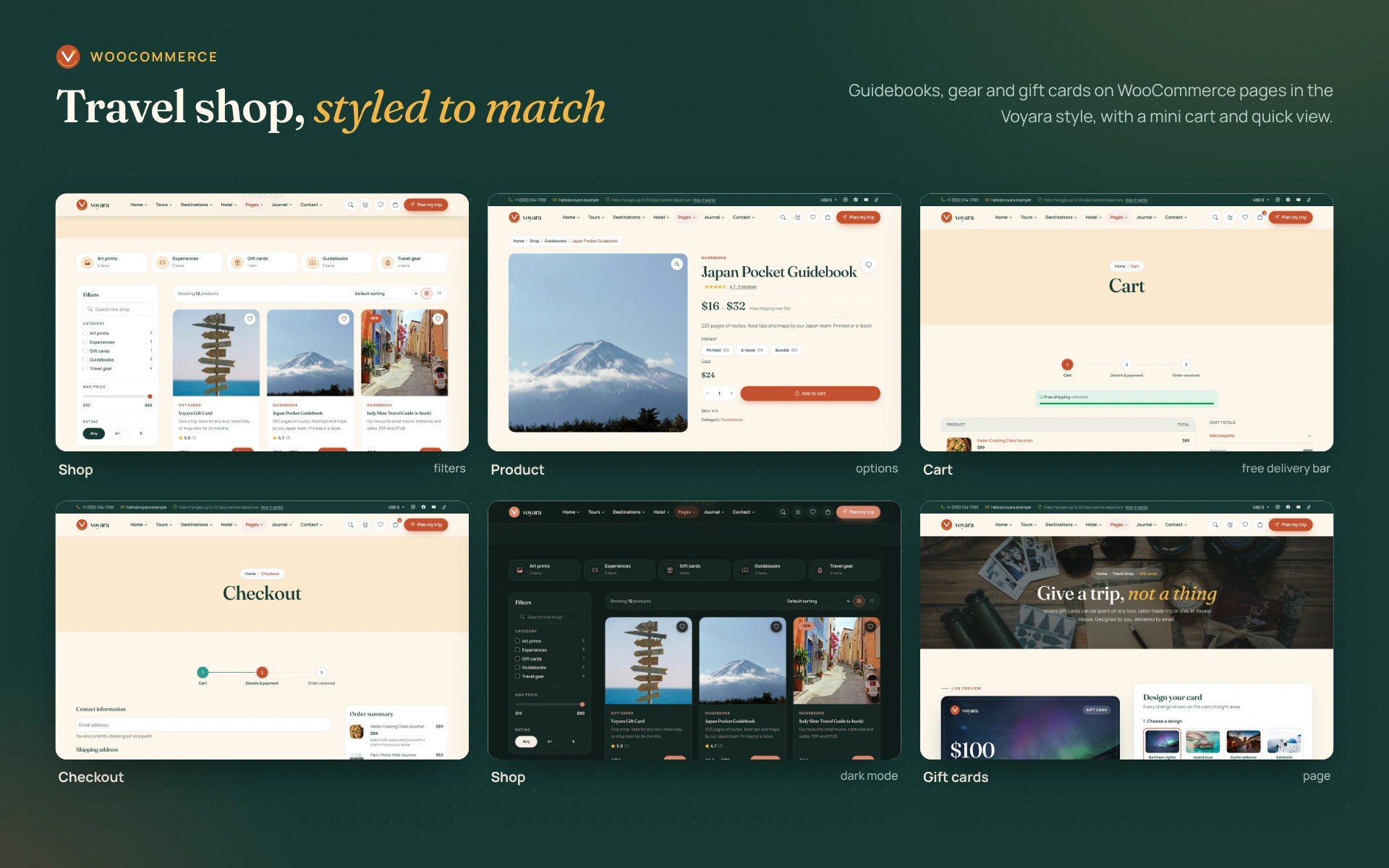 Voyara - Travel Agency & Boutique Hotel WordPress Theme (Screenshot 6 of 9)