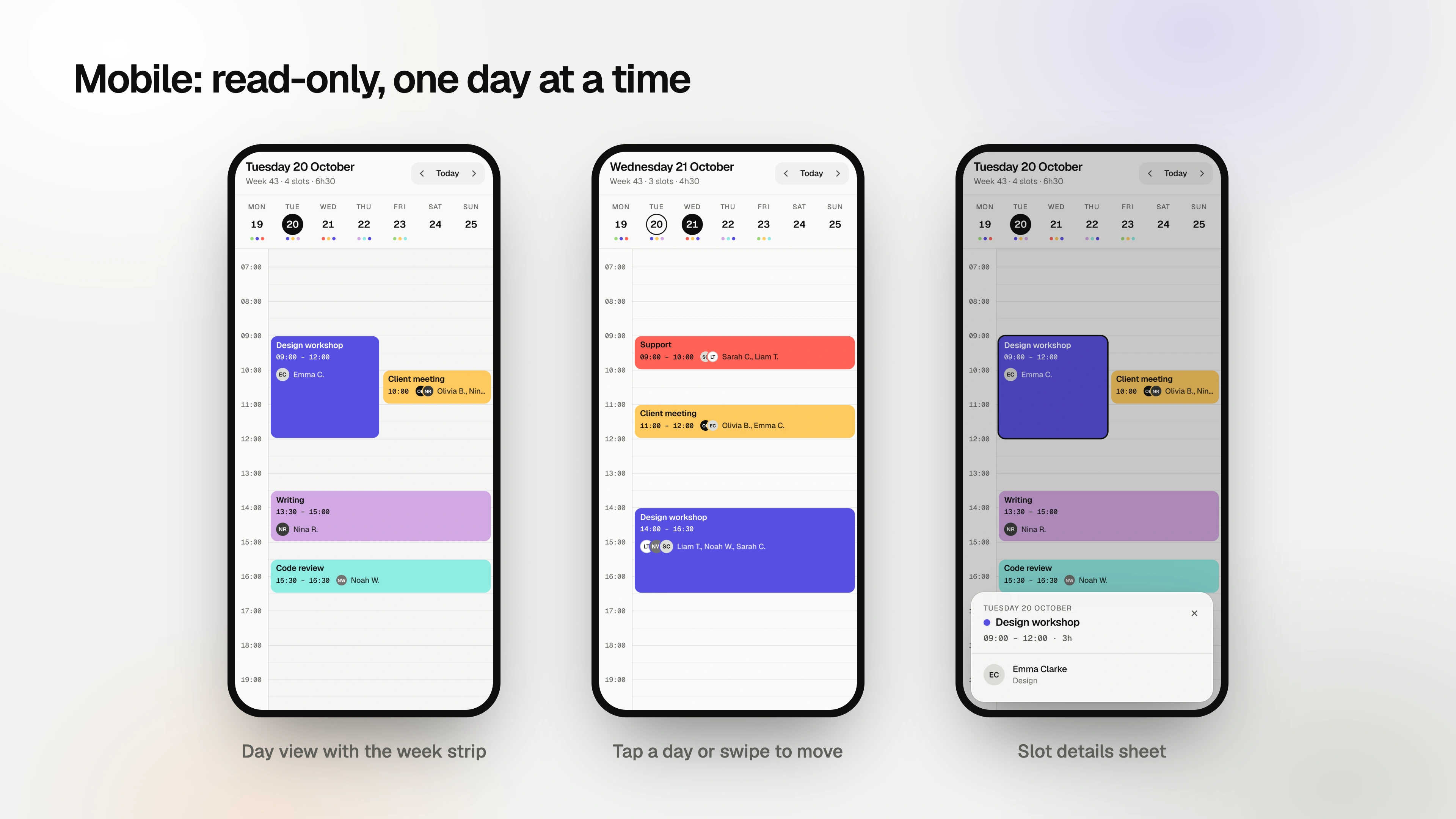 Sablier - Team Scheduler Template with Drag and Drop for React and Vue (Screenshot 11 of 13)
