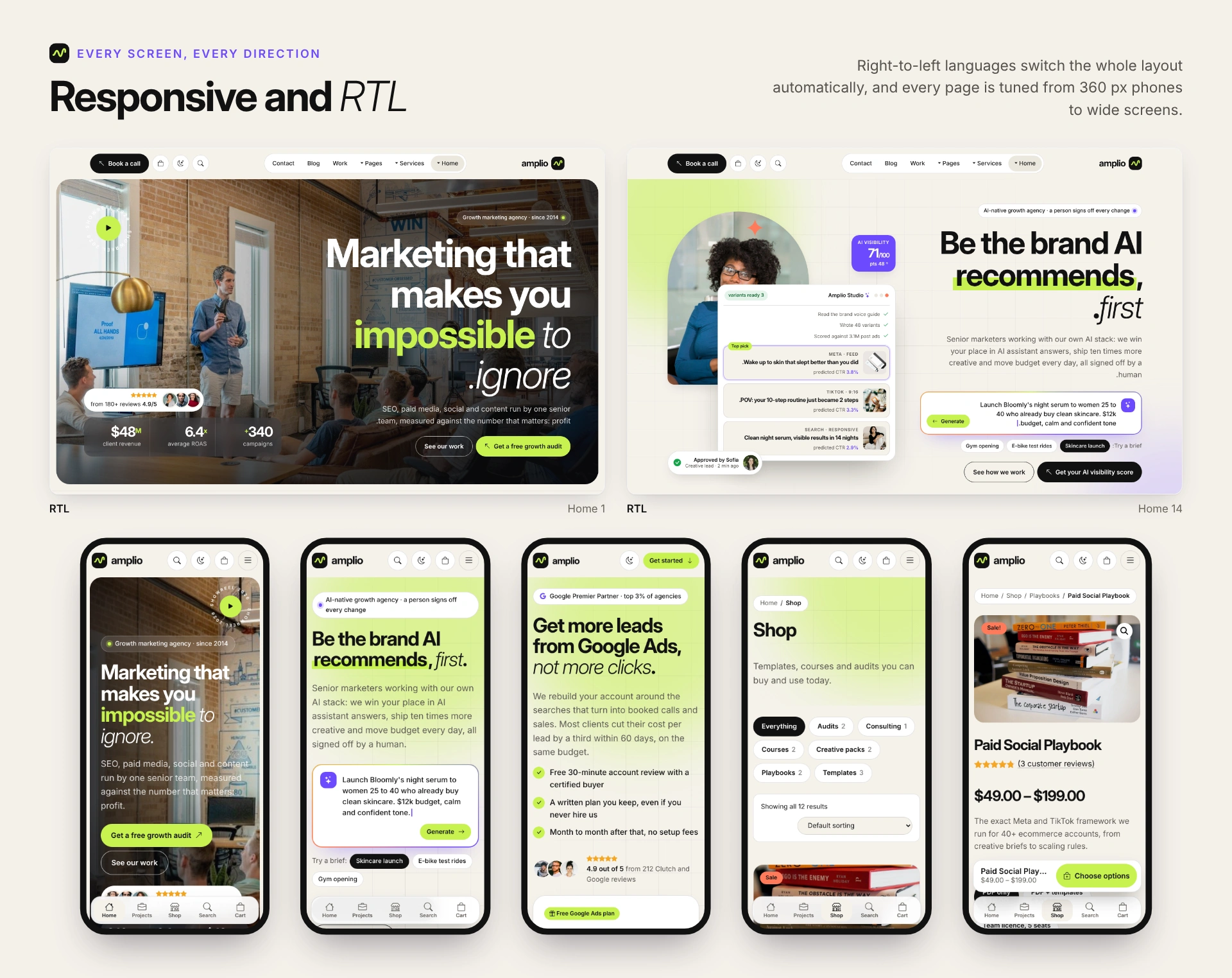 Amplio - Digital Marketing Agency WordPress Theme (Screenshot 12 of 66)