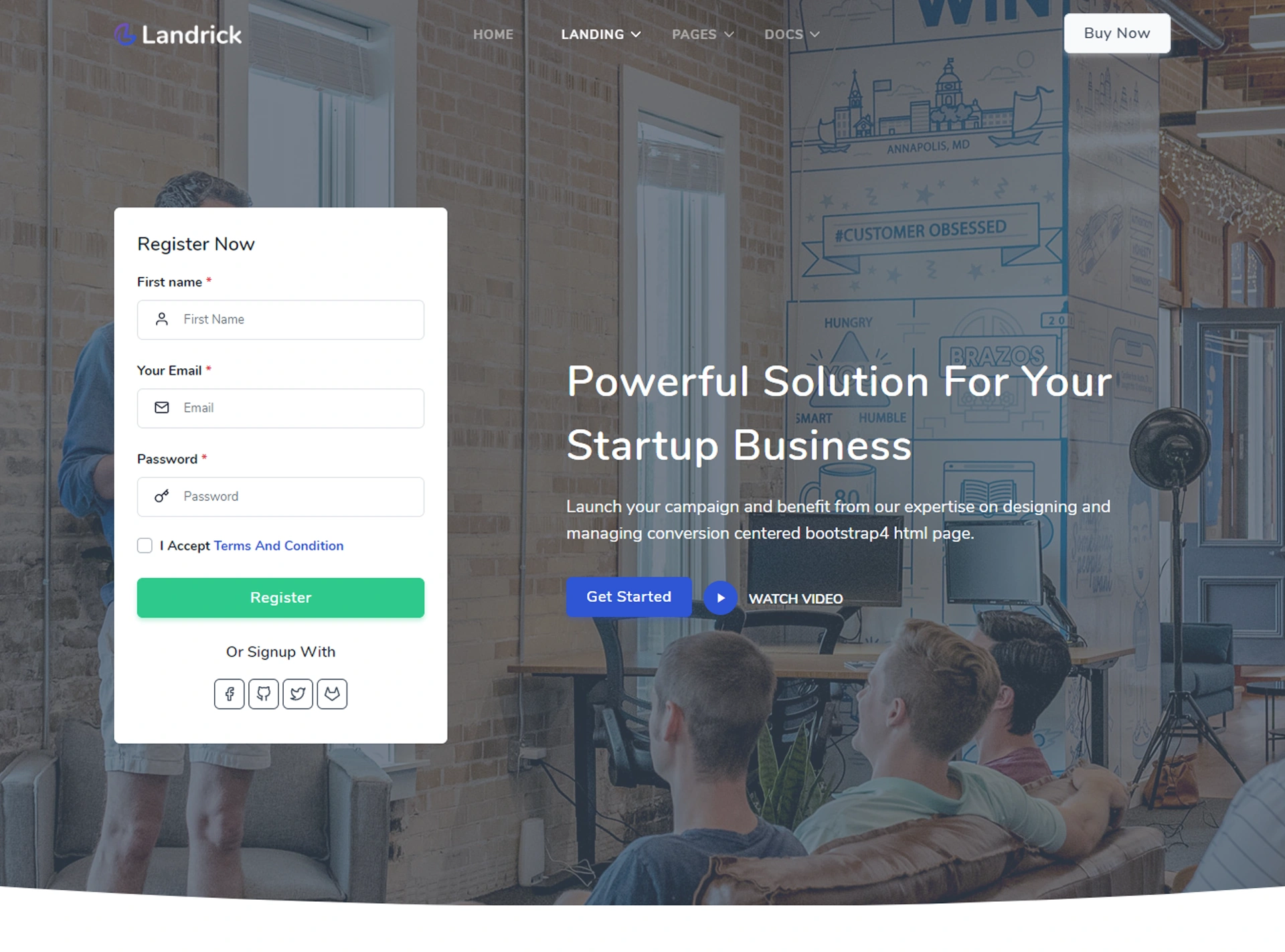 Landrick - Next.js App, Saas & Software Landing & Admin Dashboard Template (Screenshot 57 of 83)