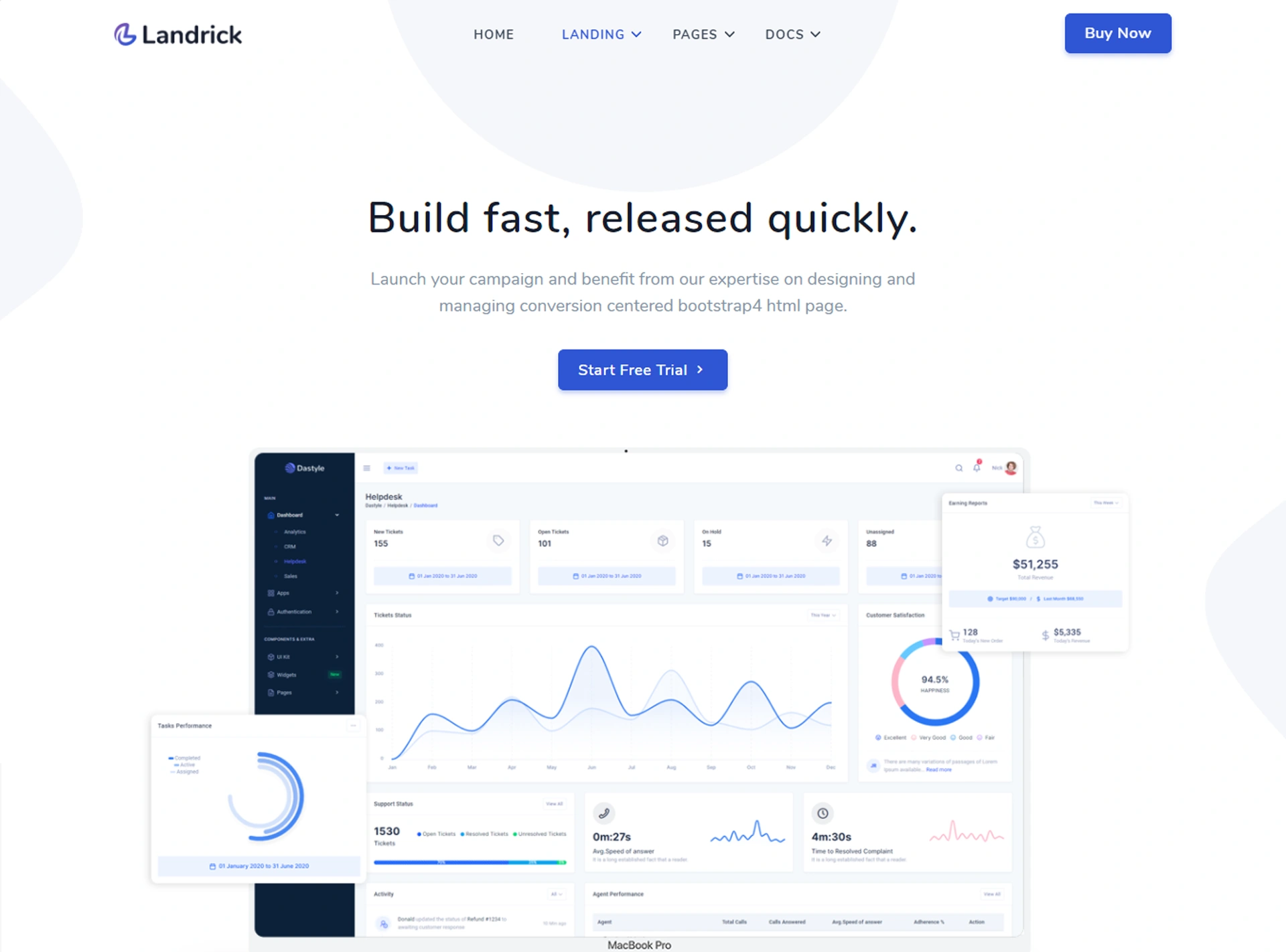 Landrick - Next.js App, Saas & Software Landing & Admin Dashboard Template (Screenshot 71 of 83)