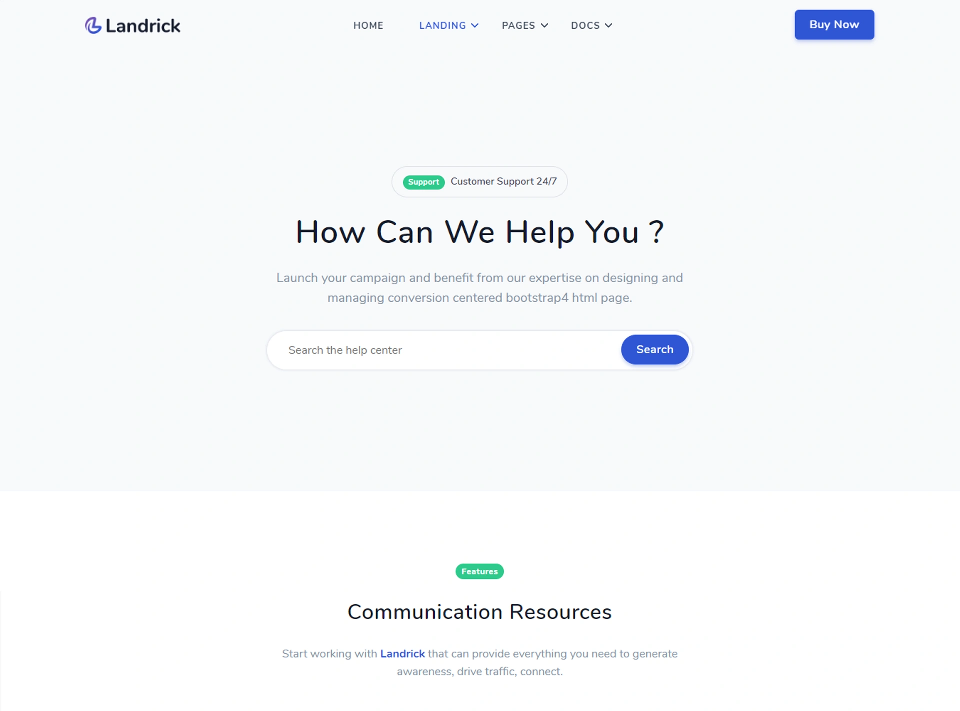 Landrick - Next.js App, Saas & Software Landing & Admin Dashboard Template (Screenshot 19 of 83)