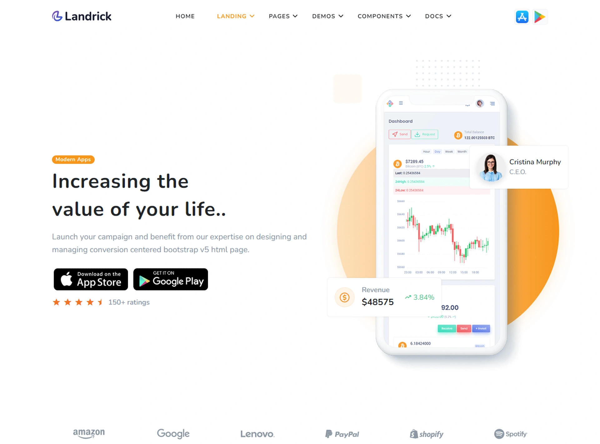 Landrick - Next.js App, Saas & Software Landing & Admin Dashboard Template (Screenshot 56 of 83)