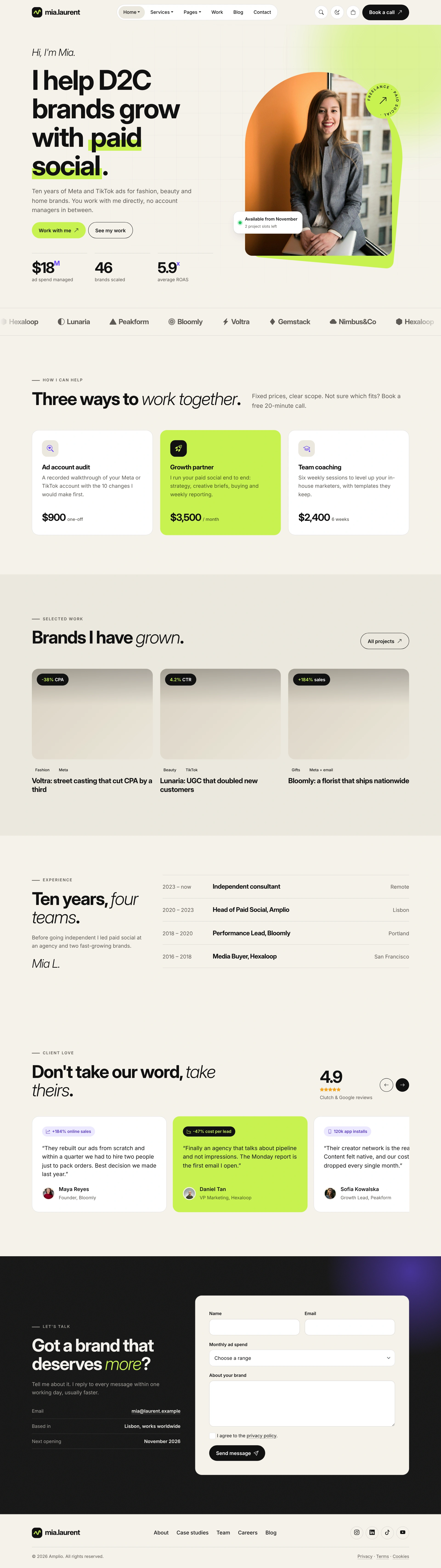 Amplio - Digital Marketing Agency WordPress Theme (Screenshot 21 of 66)