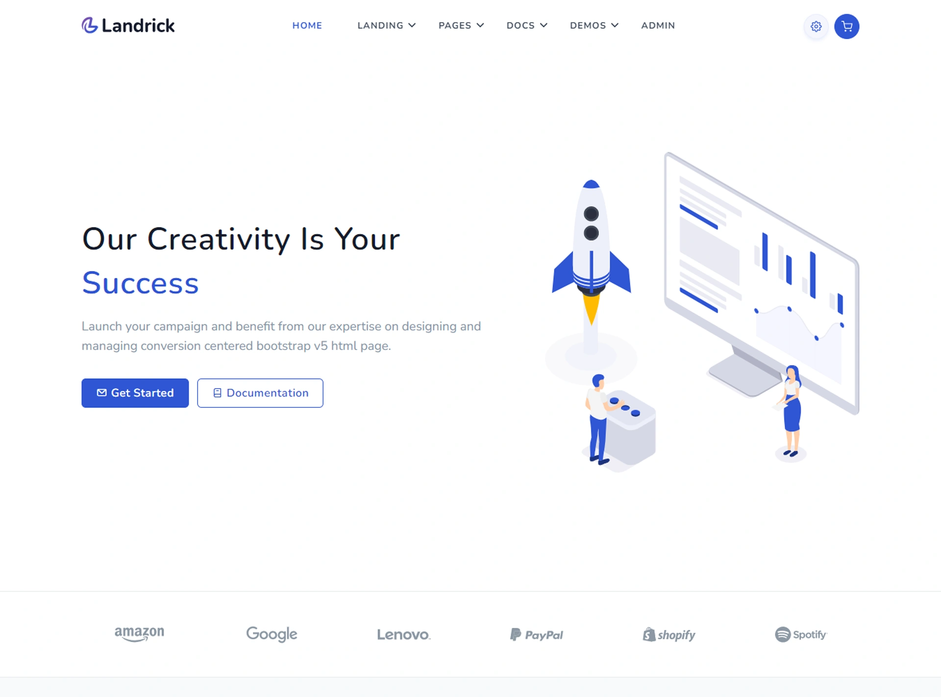 Landrick - Next.js App, Saas & Software Landing & Admin Dashboard Template (Screenshot 39 of 83)