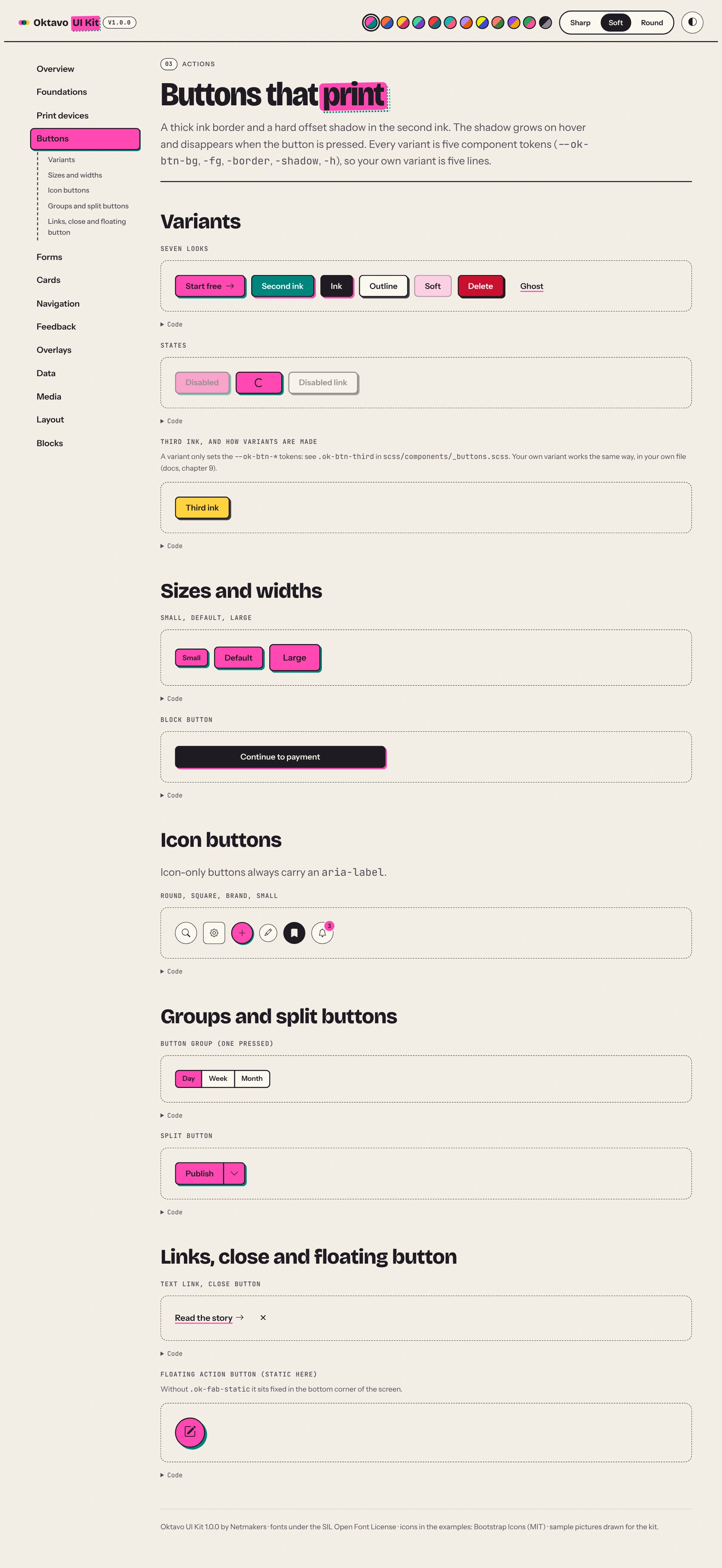 Oktavo UI Kit - HTML, SCSS & Figma Design System (Screenshot 14 of 19)