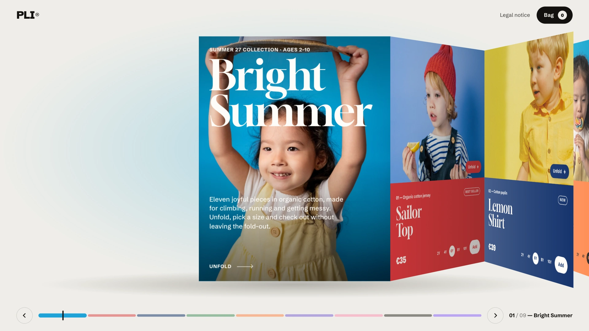 Leporello - Fold-Out Bootstrap E-commerce Template for Small Shops (Screenshot 1 of 18)