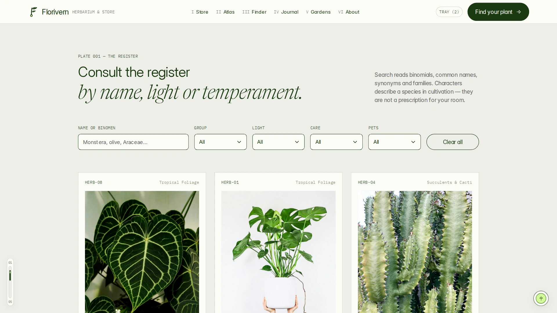 Florivern - Botanical Storefront, Plant Shop & Herbarium Framer Template (Screenshot 10 of 20)