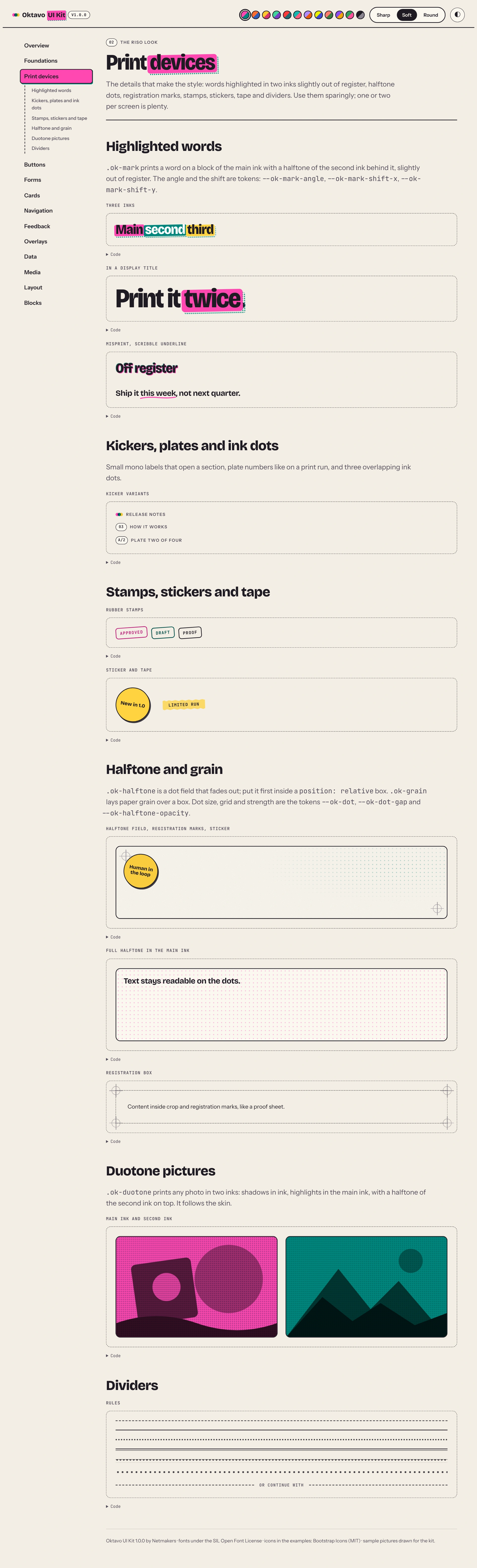Oktavo UI Kit - HTML, SCSS & Figma Design System (Screenshot 17 of 19)