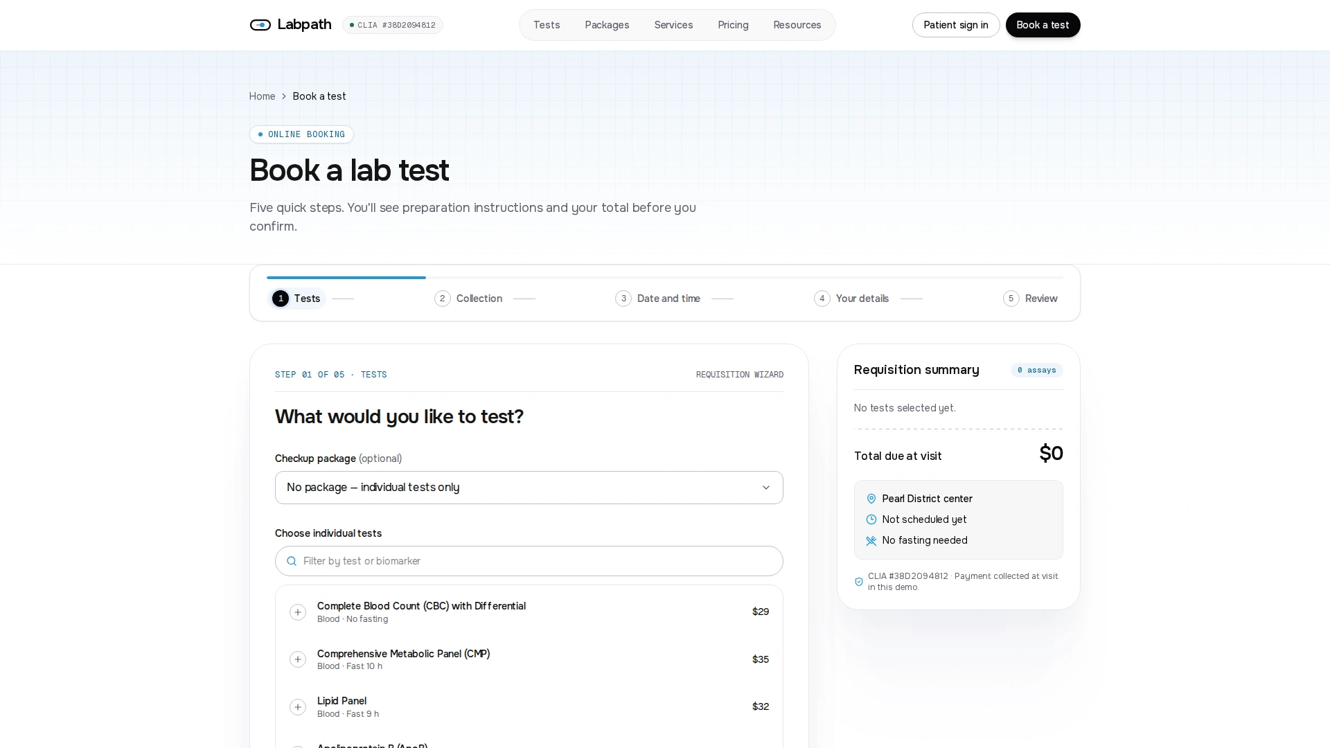 Labpath - Diagnostic Lab & Patient Portal Next.js Template (Screenshot 6 of 12)