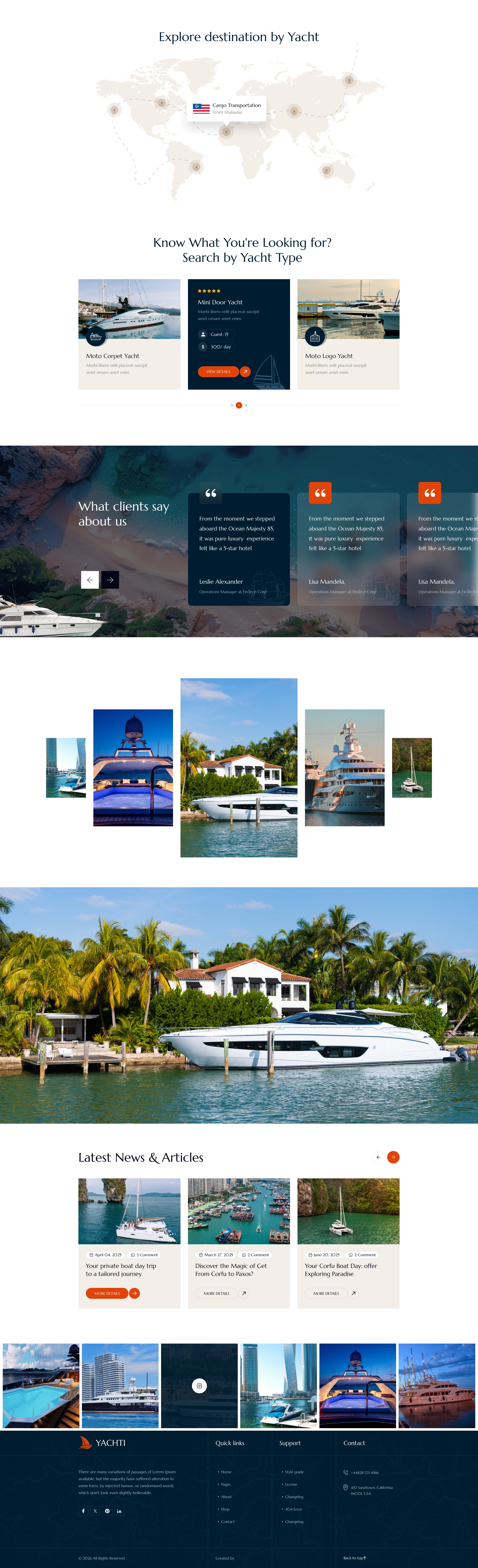 Yachti - Yacht & Boat Hire Figma Template (Screenshot 2 of 2)