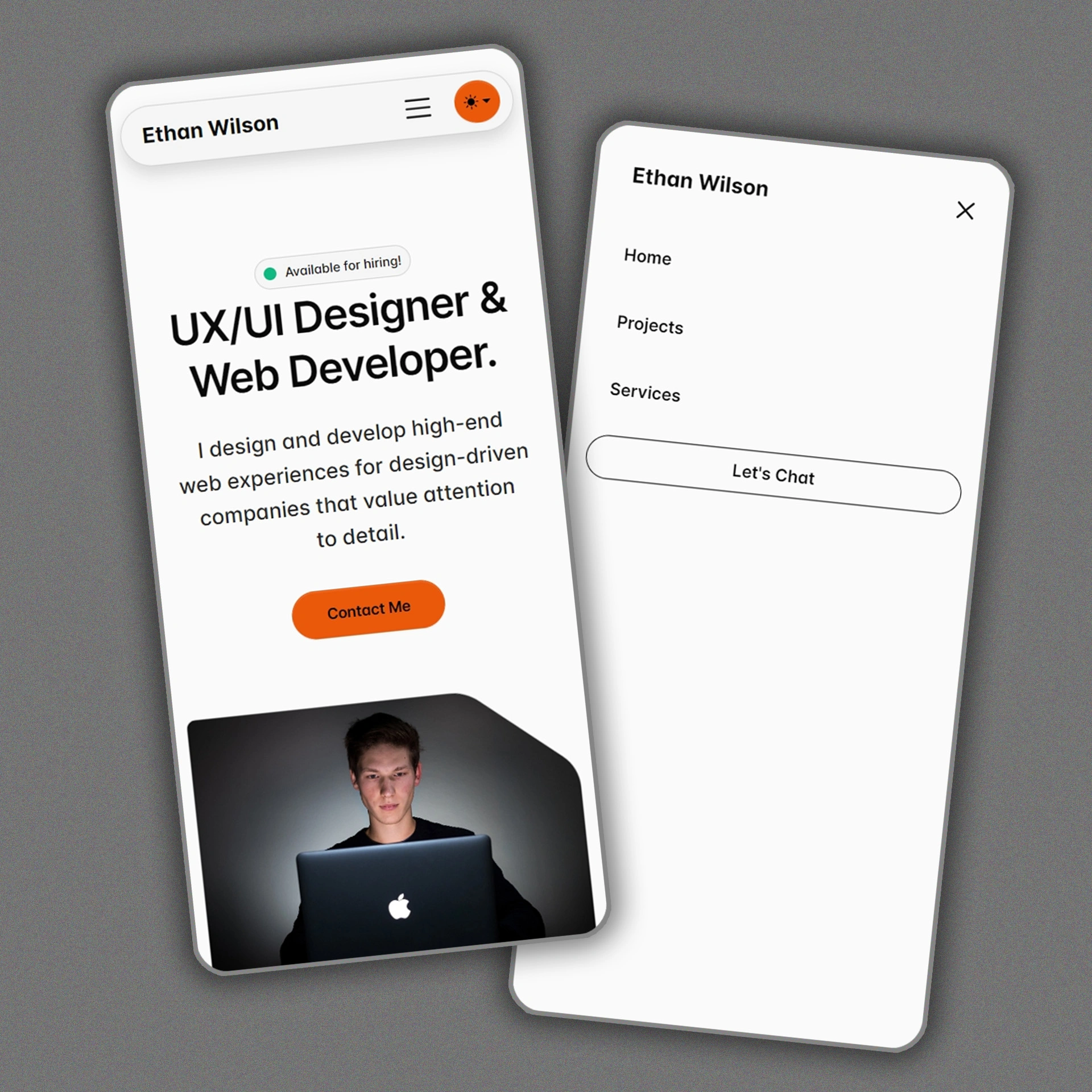 Uxoria - Sleek UX/UI Designer & Web Developer HTML Portfolio Template ...