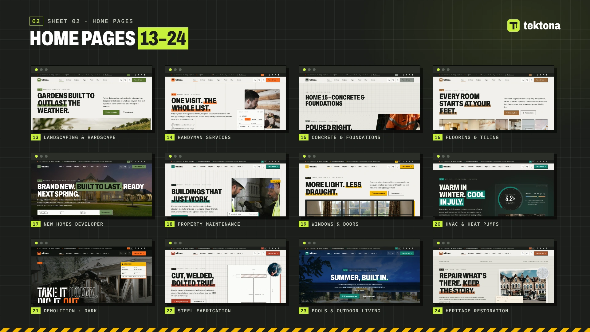 Tektona - Construction & Renovation WordPress Theme (Screenshot 2 of 12)