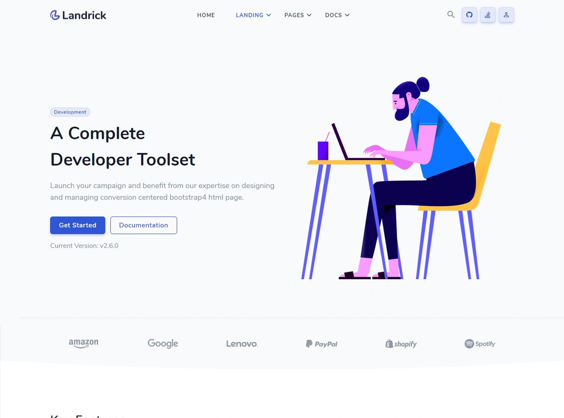 Landrick - Next.js App, Saas & Software Landing & Admin Dashboard Template (Screenshot 25 of 83)