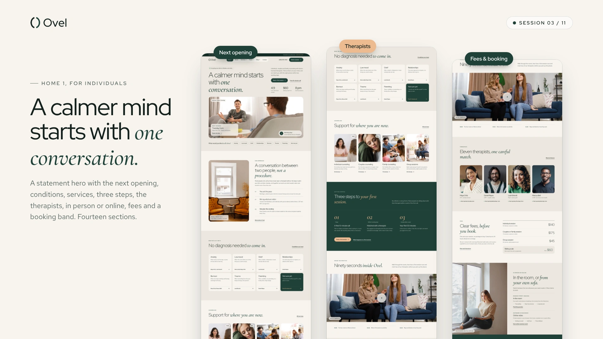 Ovel - Psychologist & Counsellor HTML Template (Screenshot 2 of 10)
