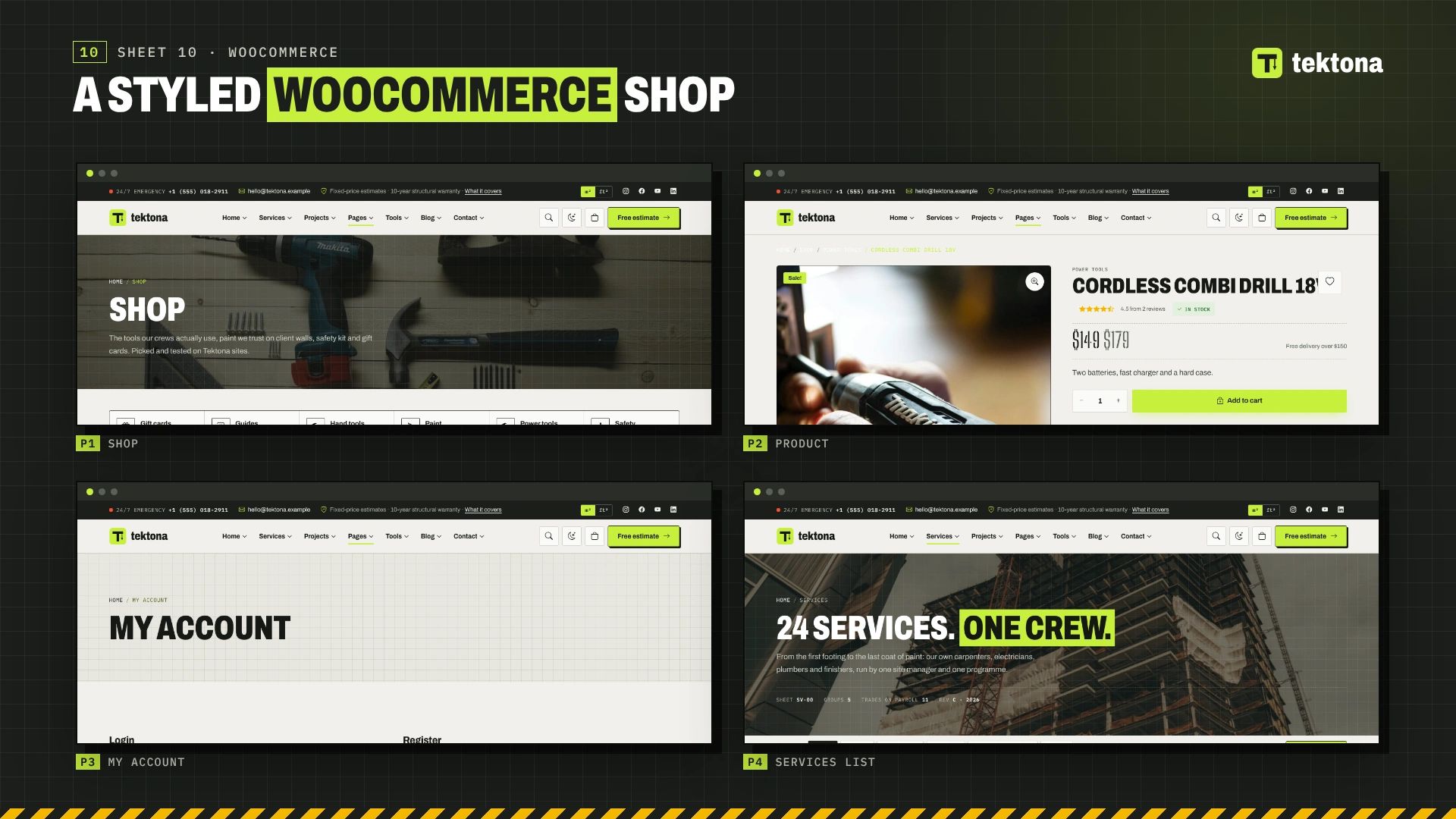 Tektona - Construction & Renovation WordPress Theme (Screenshot 10 of 12)