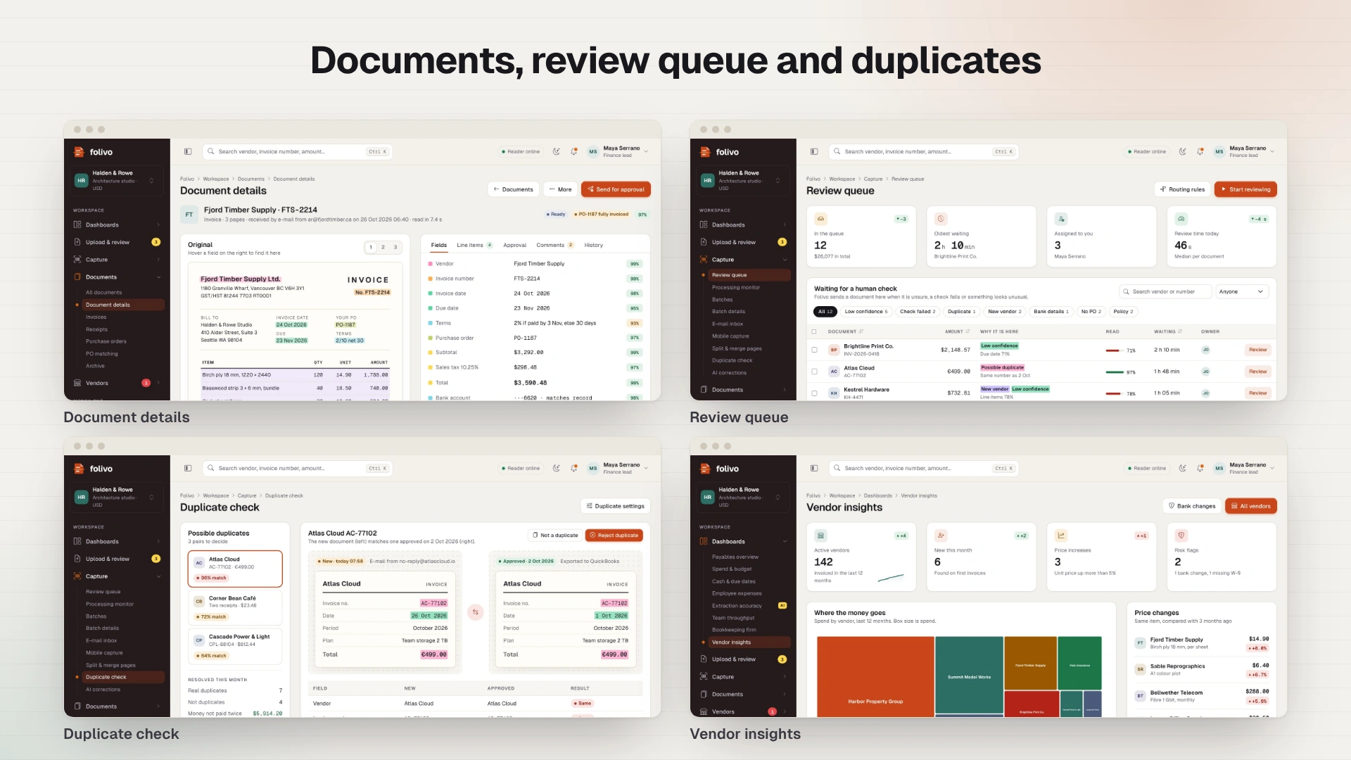 Folivo - AI Invoice & Receipt OCR Admin Dashboard Template HTML, React, Vue (Screenshot 3 of 20)
