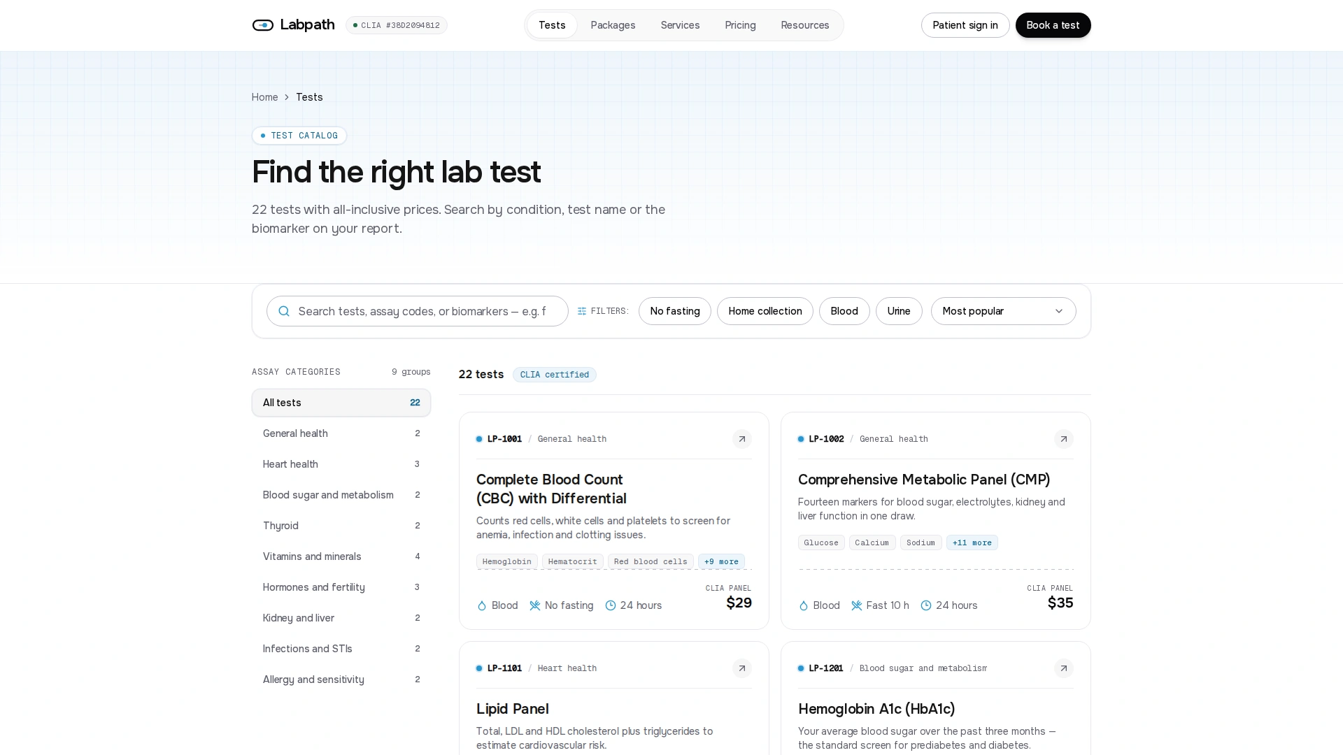 Labpath - Diagnostic Lab & Patient Portal Next.js Template (Screenshot 3 of 12)