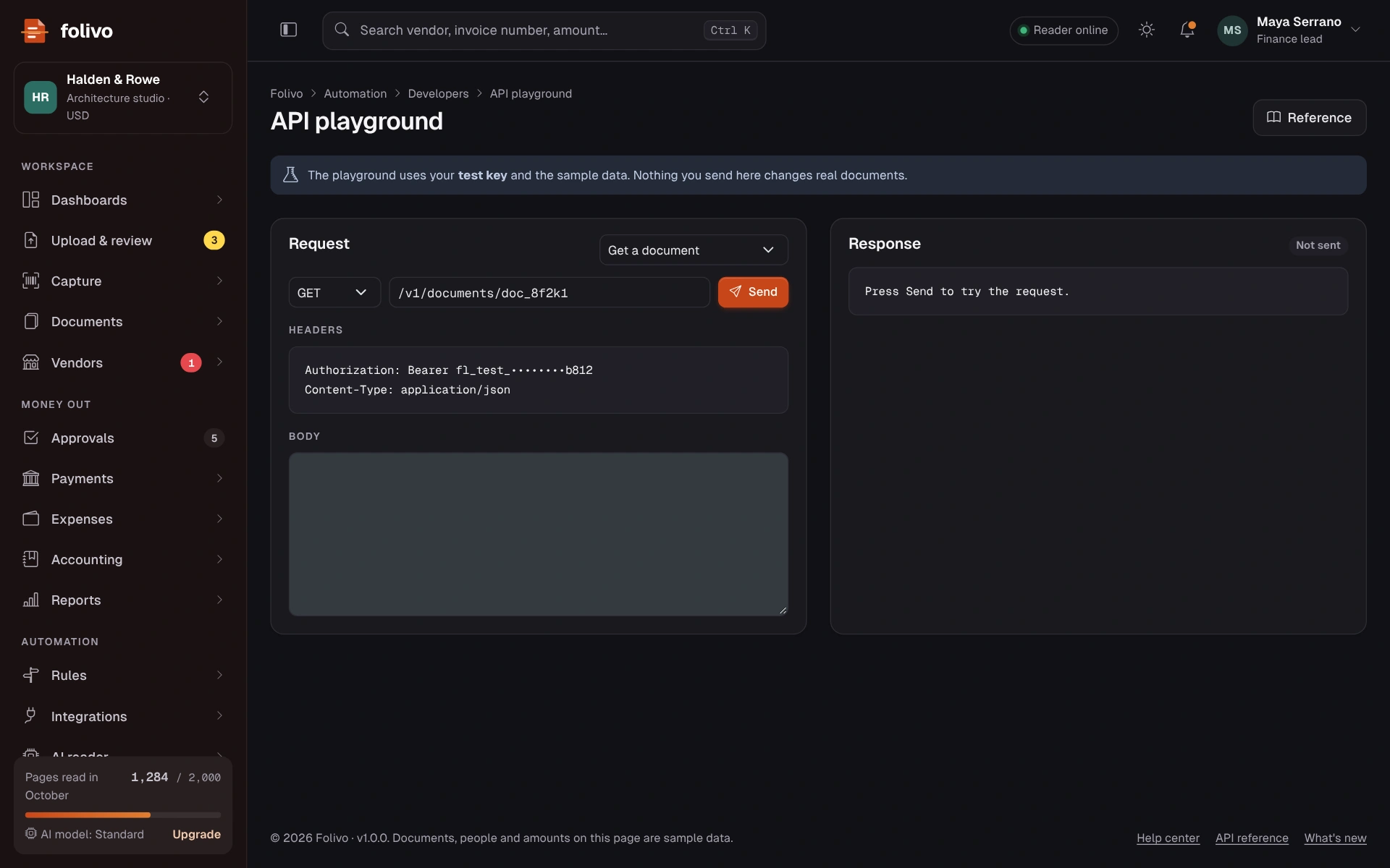 Folivo - AI Invoice & Receipt OCR Admin Dashboard Template HTML, React, Vue (Screenshot 20 of 20)