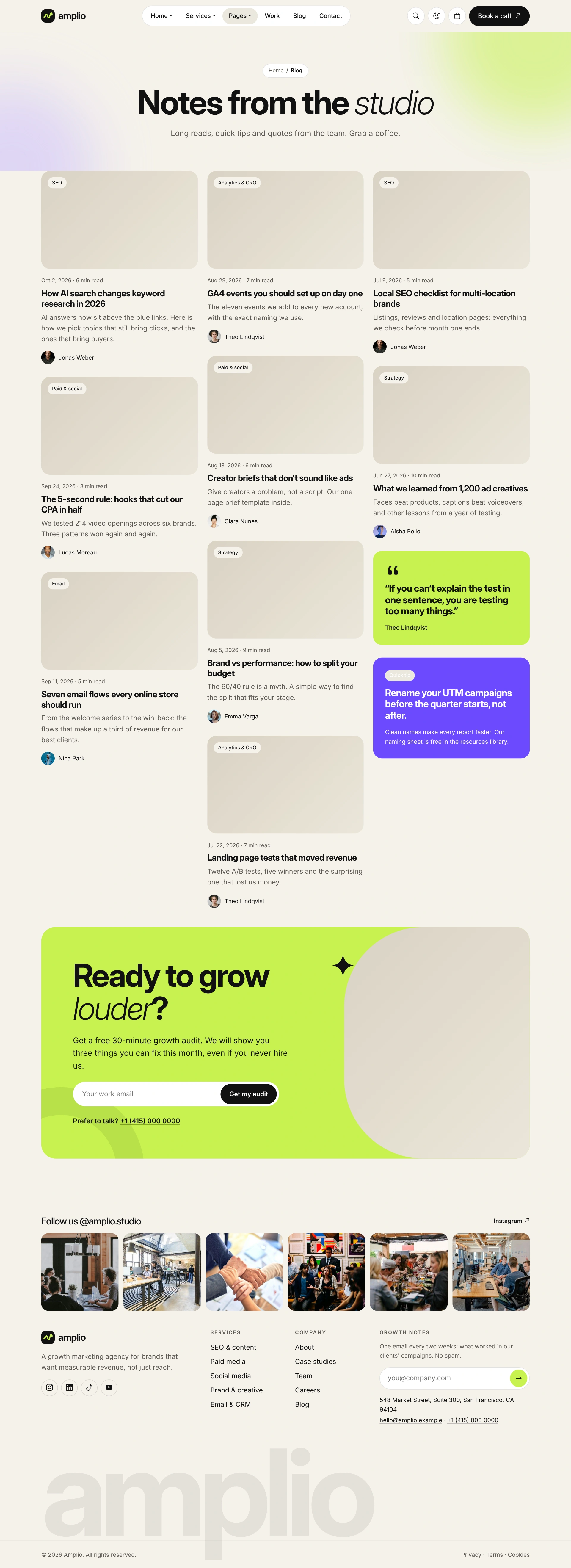 Amplio - Digital Marketing Agency WordPress Theme (Screenshot 59 of 66)