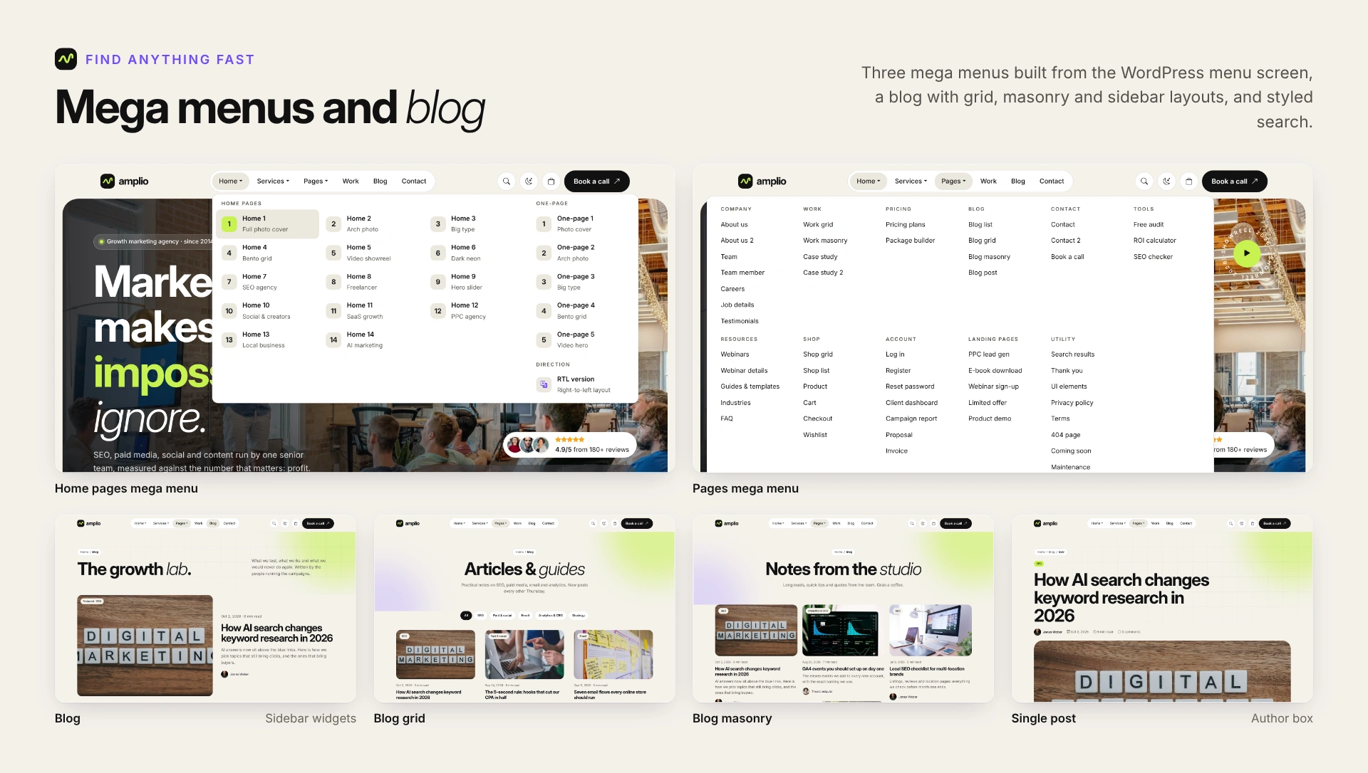 Amplio - Digital Marketing Agency WordPress Theme (Screenshot 10 of 66)
