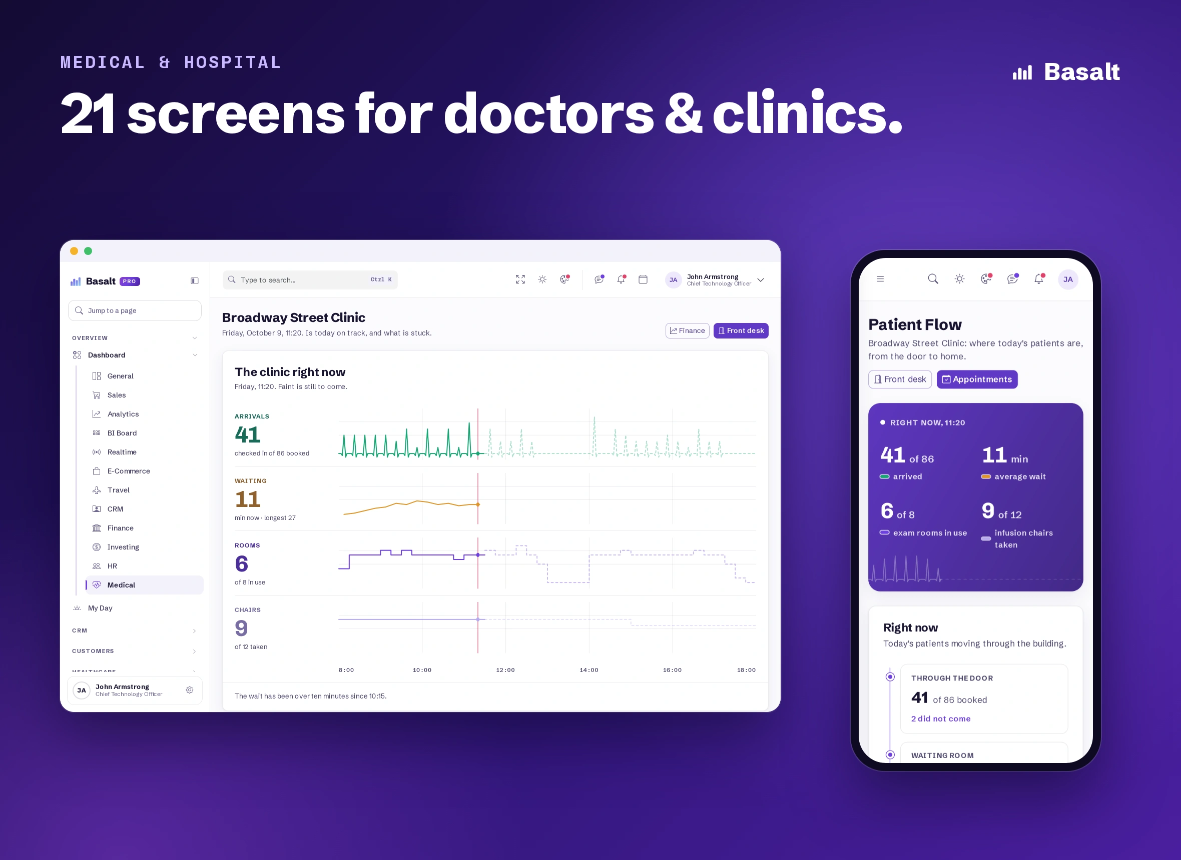 Basalt - Multipurpose AI, CRM, HRM, eCommerce & ERP Bootstrap Admin Template (Screenshot 8 of 11)