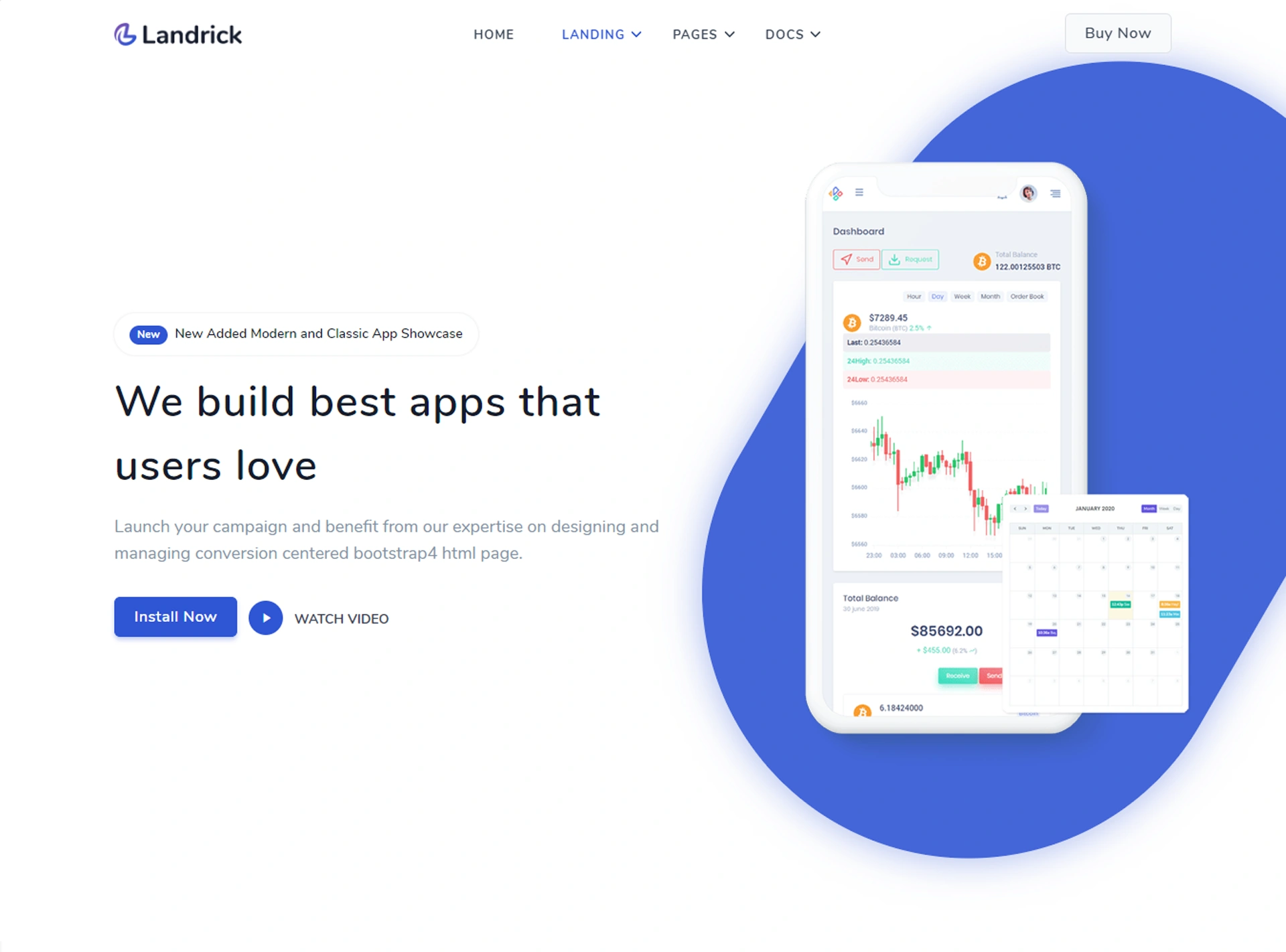 Landrick - Next.js App, Saas & Software Landing & Admin Dashboard Template (Screenshot 9 of 83)