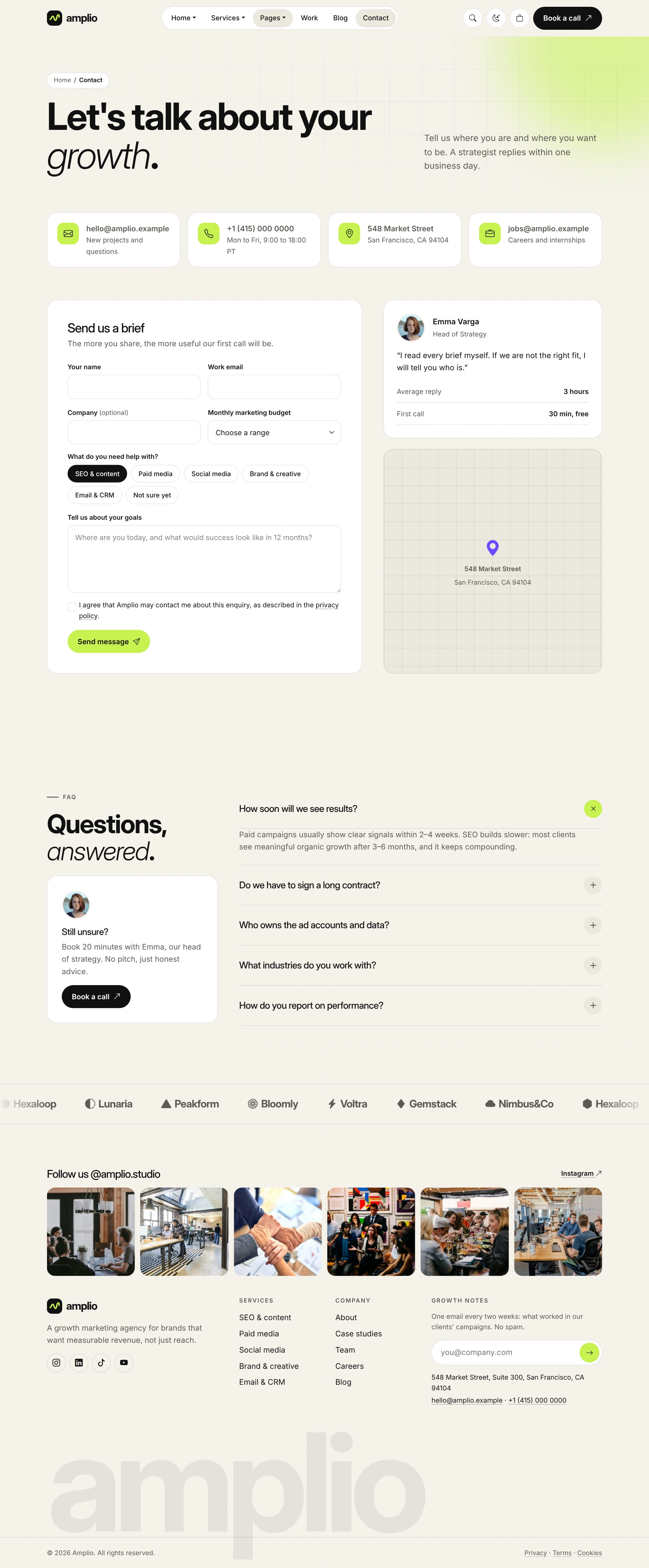 Amplio - Digital Marketing Agency WordPress Theme (Screenshot 63 of 66)