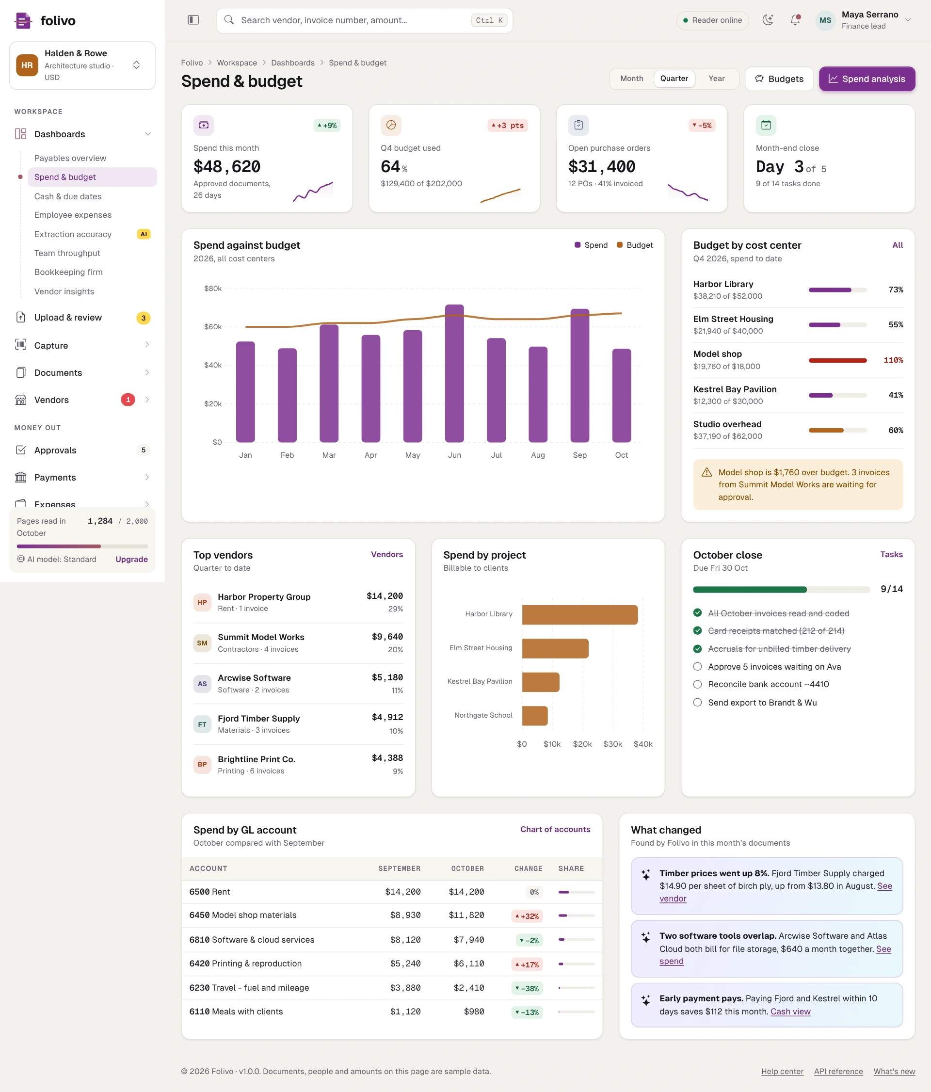 Folivo - AI Invoice & Receipt OCR Admin Dashboard Template HTML, React, Vue (Screenshot 17 of 20)